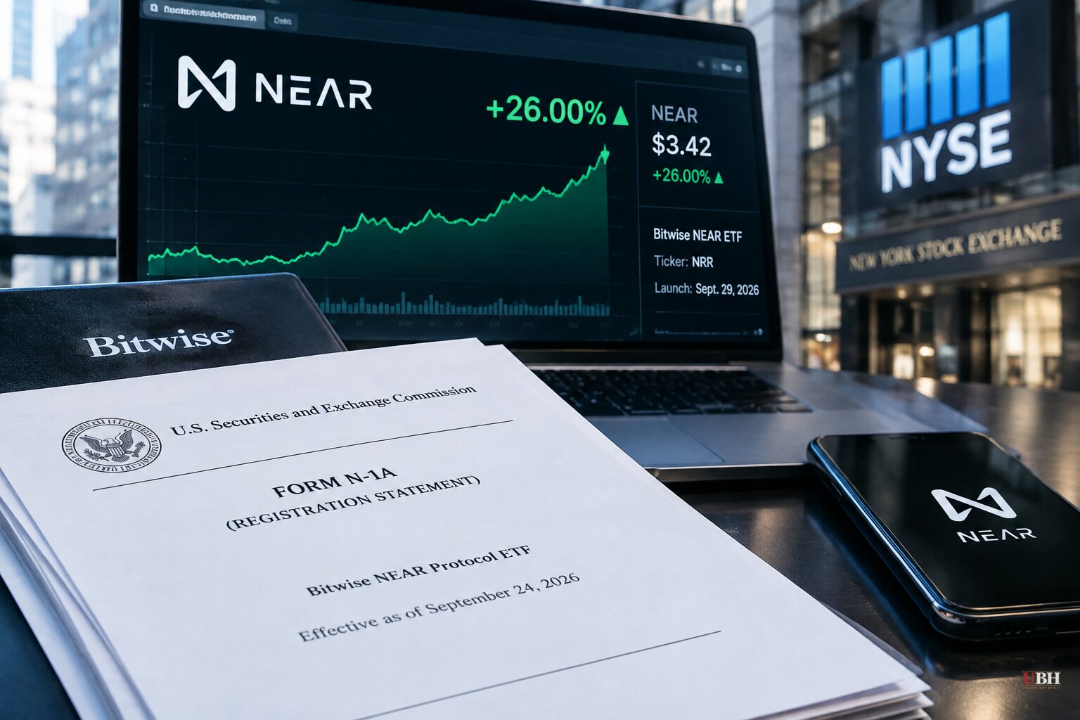 Bitwise NEAR ETF Clears NYSE Arca and SEC Hurdles, Token Jumps 26% Before Expected September 29 Launch