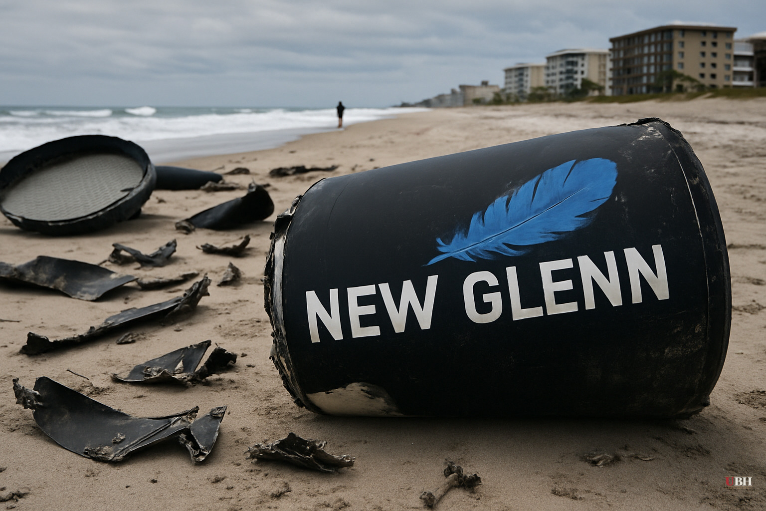 Blue Origin Warns of Beach Debris, NASA Artemis Timeline in Jeopardy as New Glenn Explosion Fallout Widens