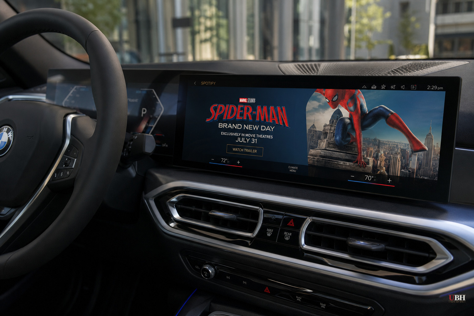 BMW Puts Spider-Man Movie Ads on Dashboard Screens, Owners of $130,000 Cars Push Back