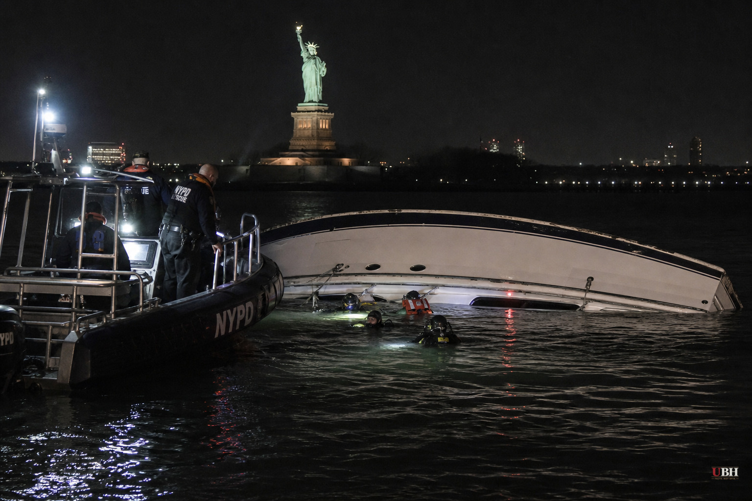 Boat Capsizes Near Liberty Island, Two Critically Injured, About a Dozen Others Rescued