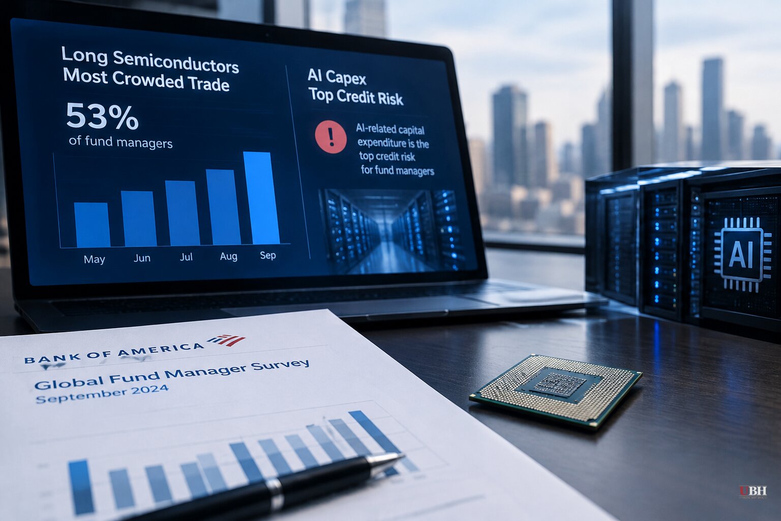 BofA Survey: Fund Managers Call Long Semiconductors the Most Crowded Trade, and AI Capex the Top Credit Risk