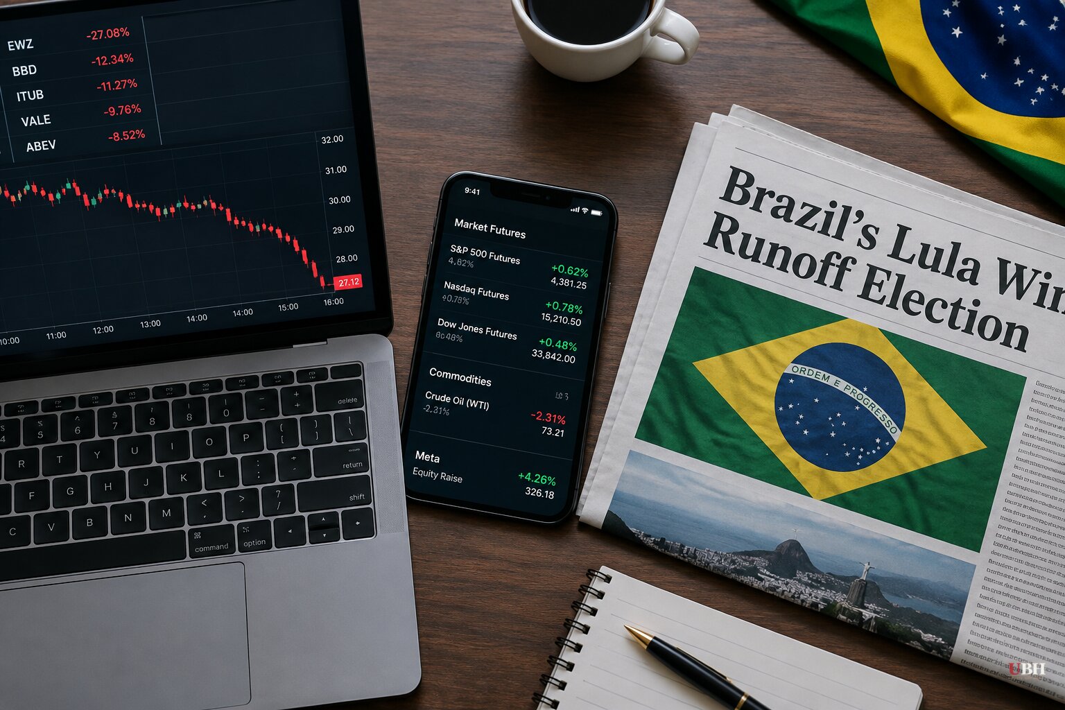Brazil ETF Down 27% Premarket After Lula Wins Runoff, as Flávio Bolsonaro Vows to Seek Annulment