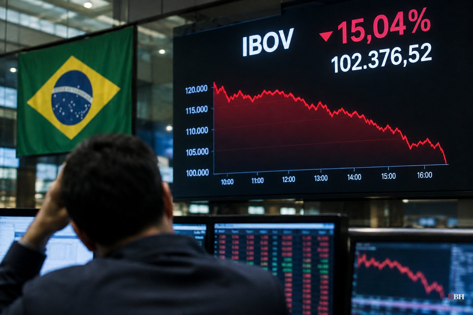 Brazil's Bovespa Falls More Than 15%, Its Biggest Drop Since 1998, and Real Slides as Much as 12% After Lula Win
