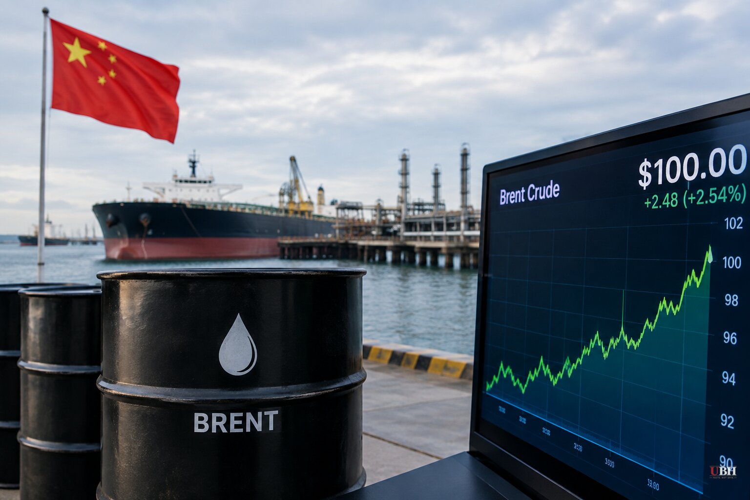 Brent Crude Clears $100 a Barrel as China Reportedly Halts Fuel Exports and US-Iran Talks Stall