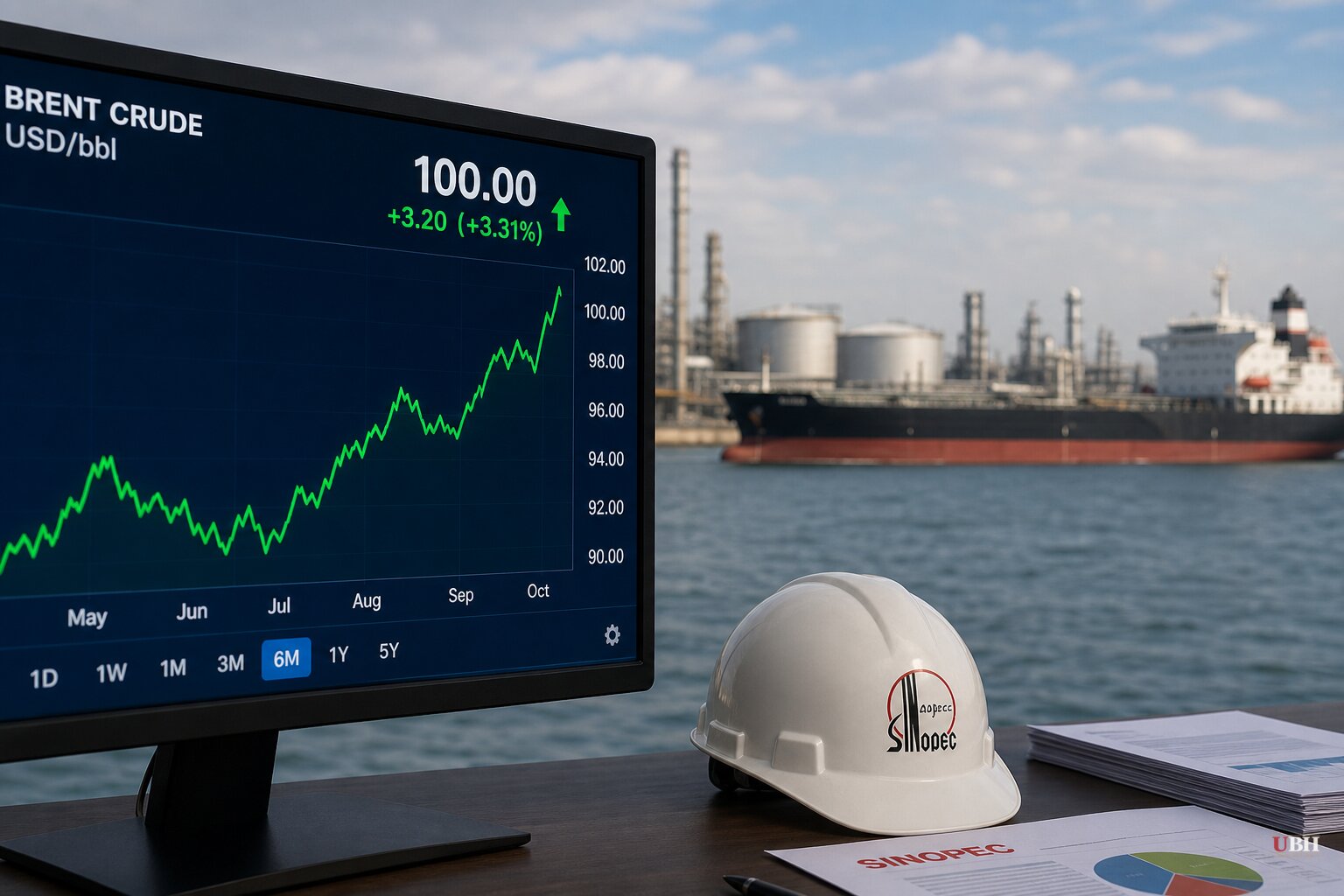 Brent Crude Tops $100 a Barrel on Mideast War Risk as Sinopec Forecasts China Oil Demand Falling for a Third Straight Year