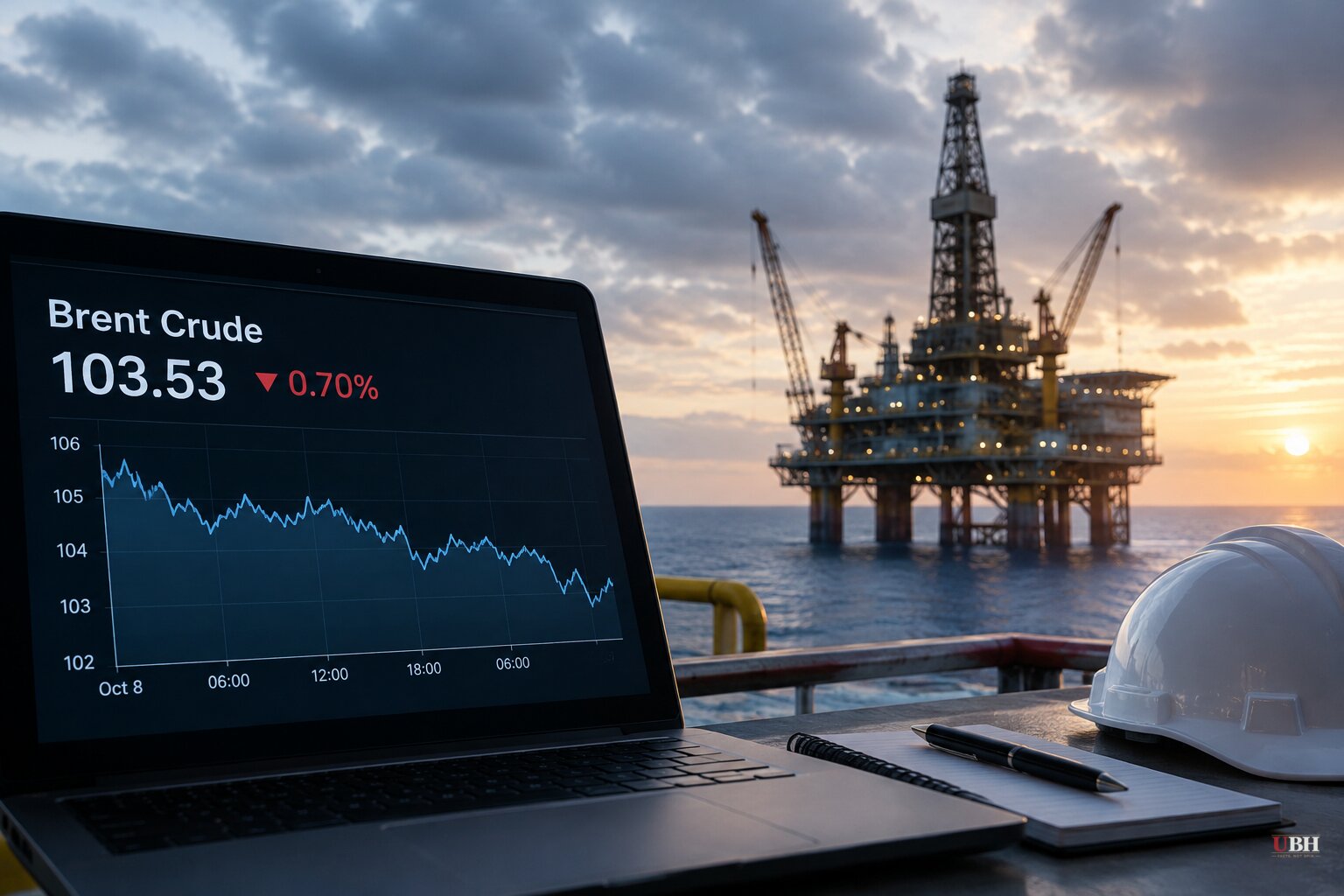 Brent Eases to $103.53 After Trump Rules Out Iran Attack Before Nov. 3 Midterms