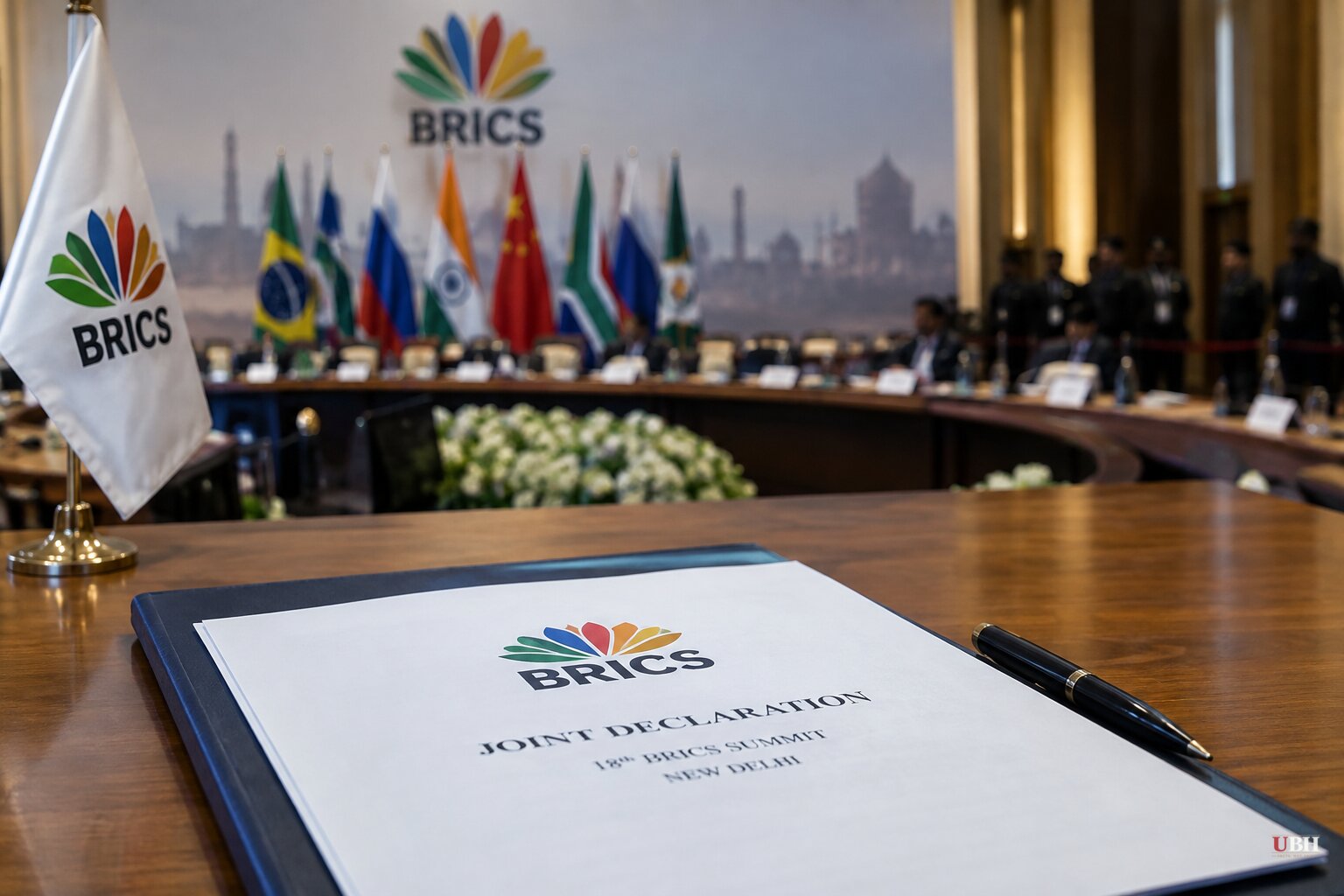 BRICS Leaders Approve Joint Declaration in New Delhi as 15,000 Police Lock Down the Capital
