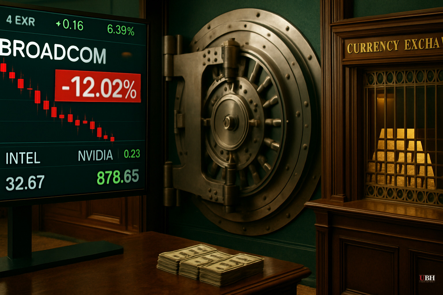 Broadcom Drops 12% Despite Record AI Revenue as Rotation Out of Chip Stocks Accelerates