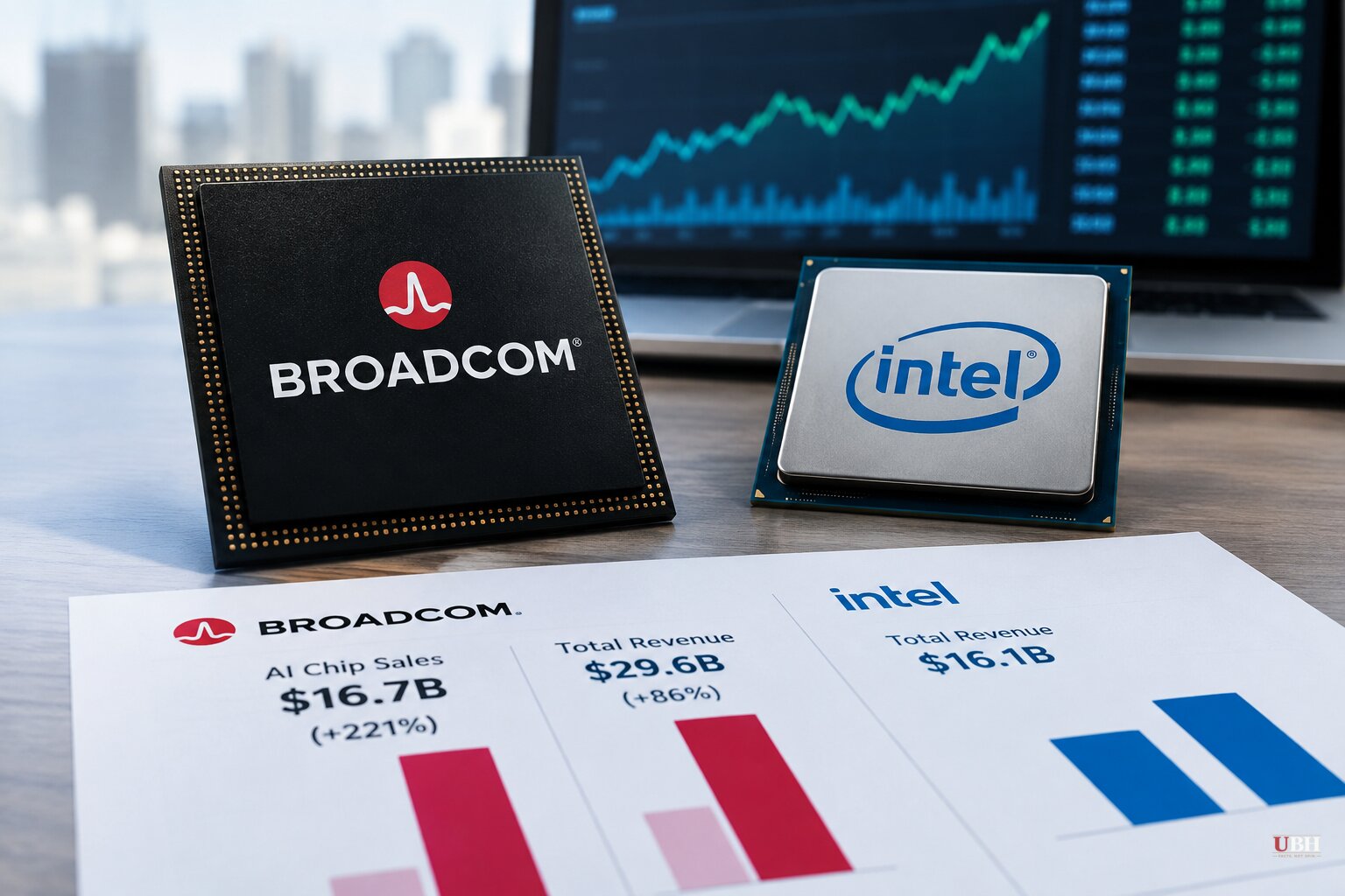 Broadcom's AI Chip Sales Alone Top Intel's Entire Quarterly Revenue