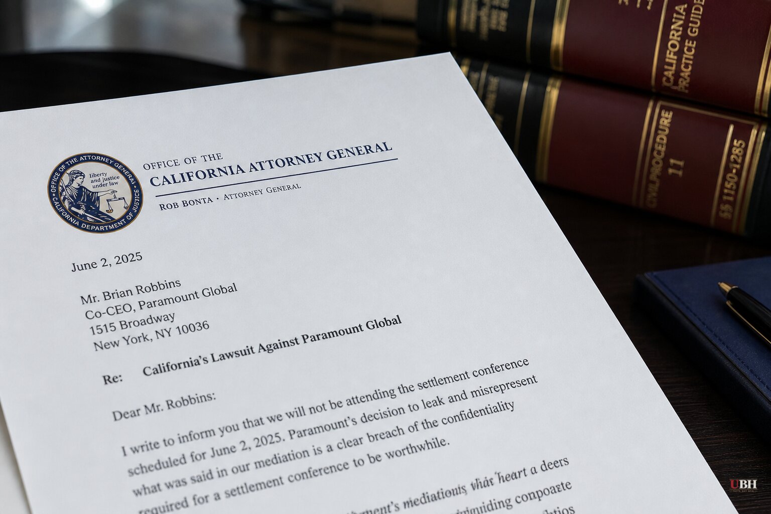California AG Bonta Cancels Paramount Settlement Meeting Over Alleged Leaks
