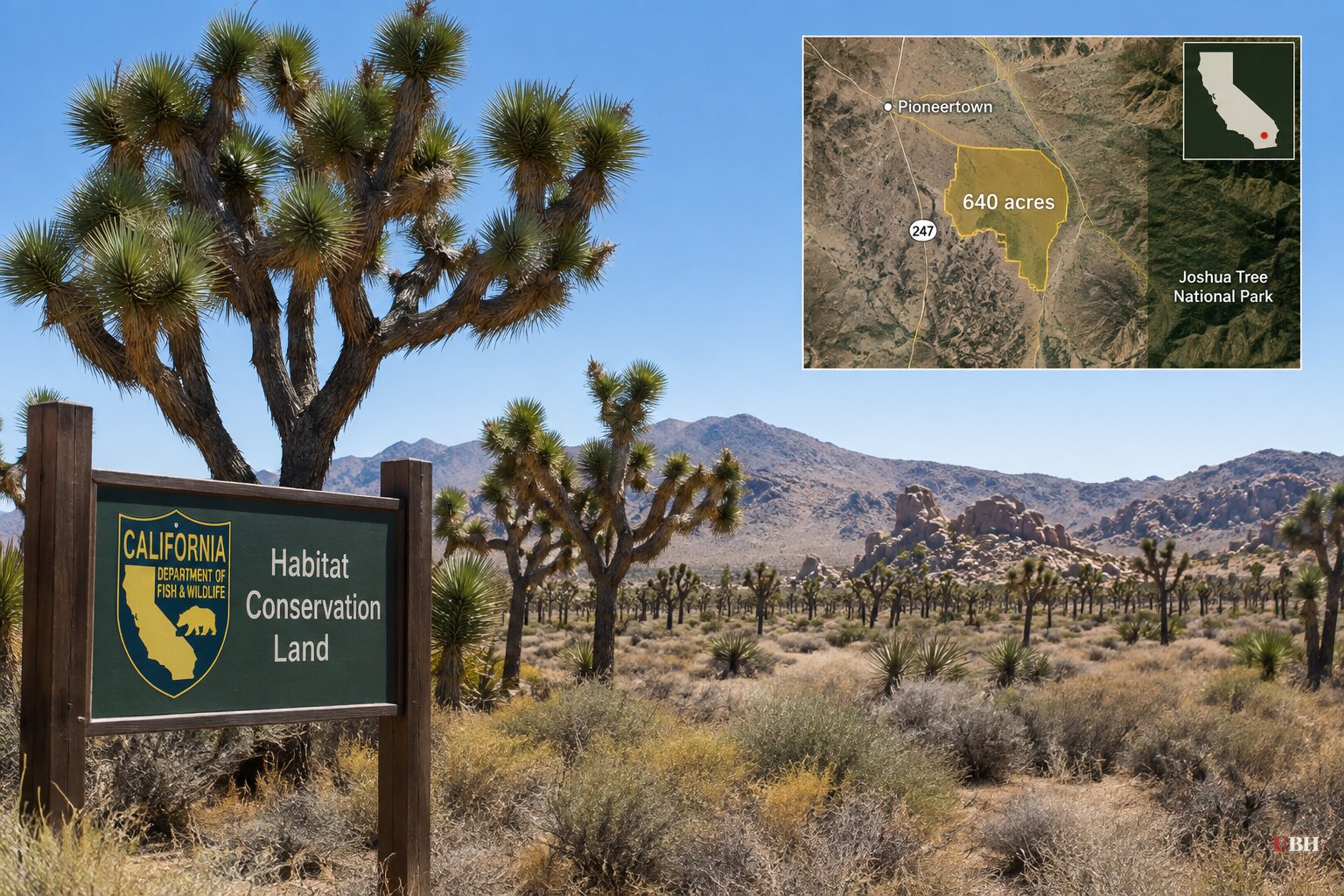 California Buys 640 Acres Near Pioneertown for Joshua Tree Habitat, Funded by Developer Fees