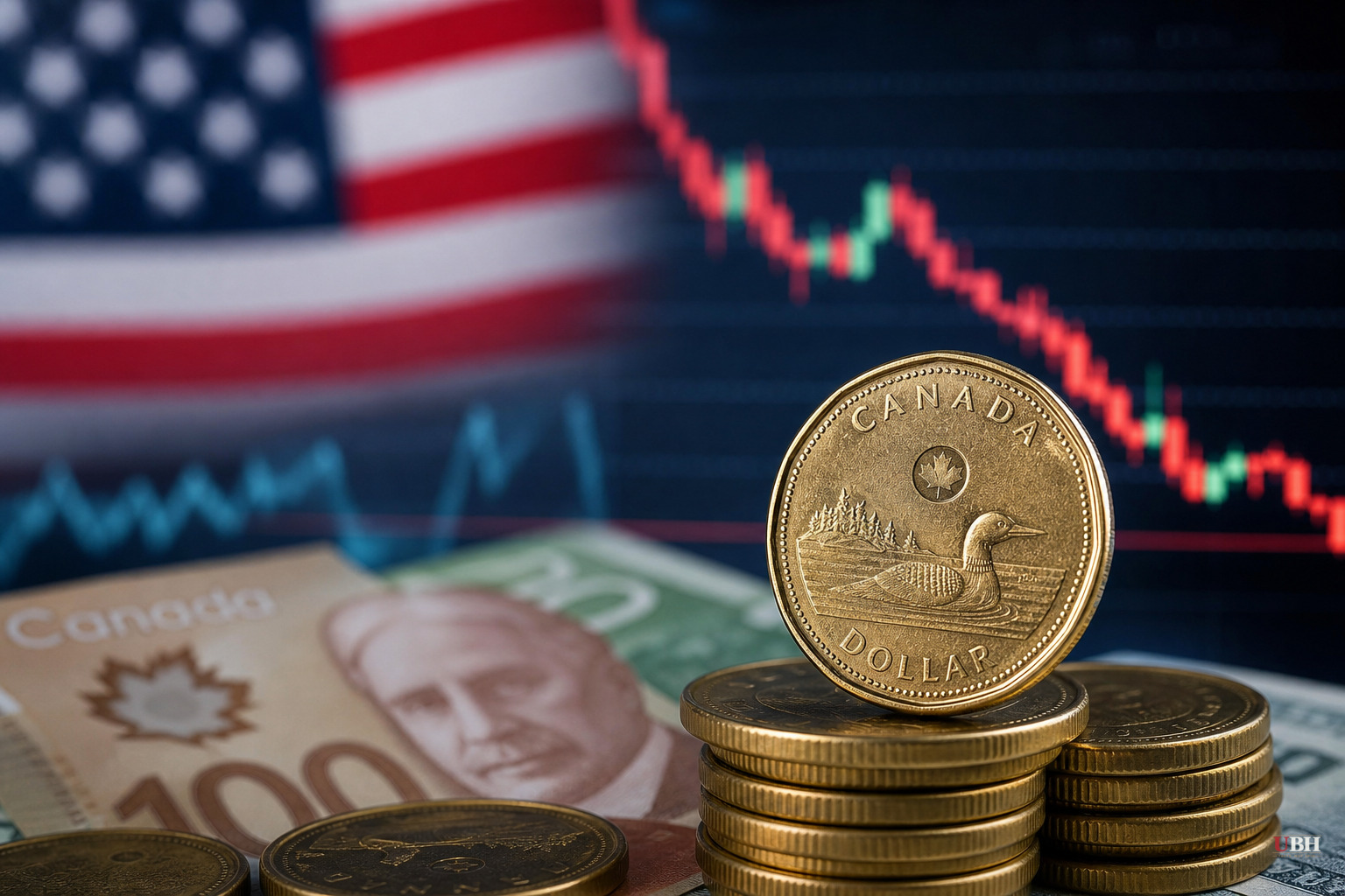 Canadian Dollar Hits One-Week Low as Trump Tariffs and Fed-BoC Rate Gap Widen