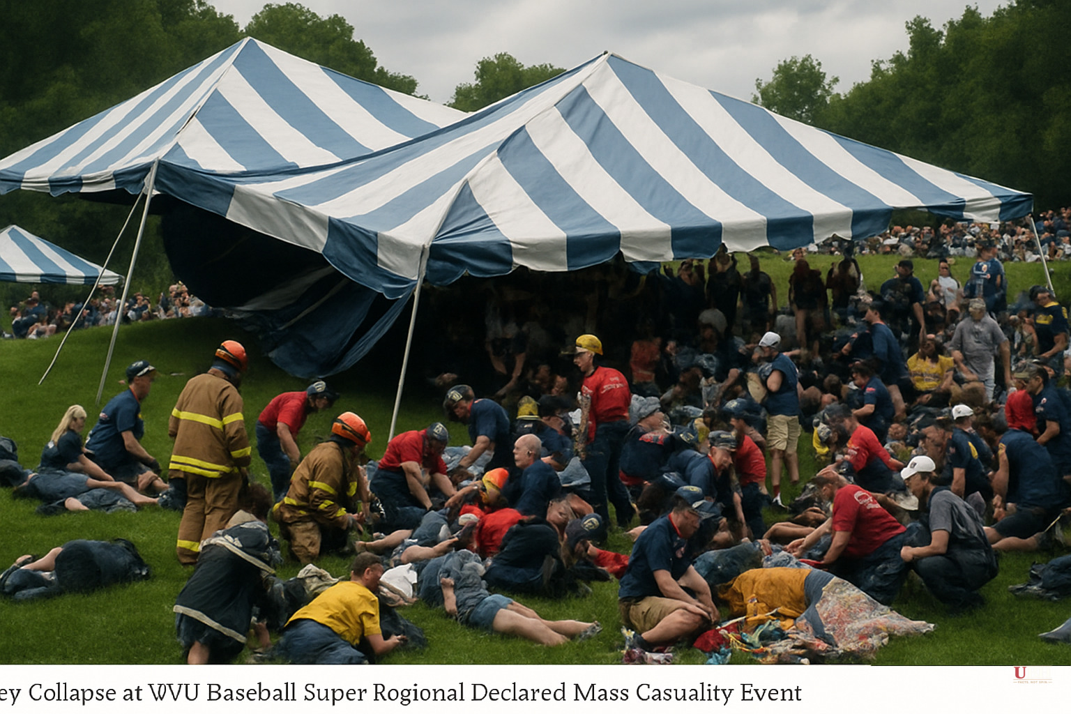 Canopy Collapse at WVU Baseball Super Regional Declared Mass Casualty Event