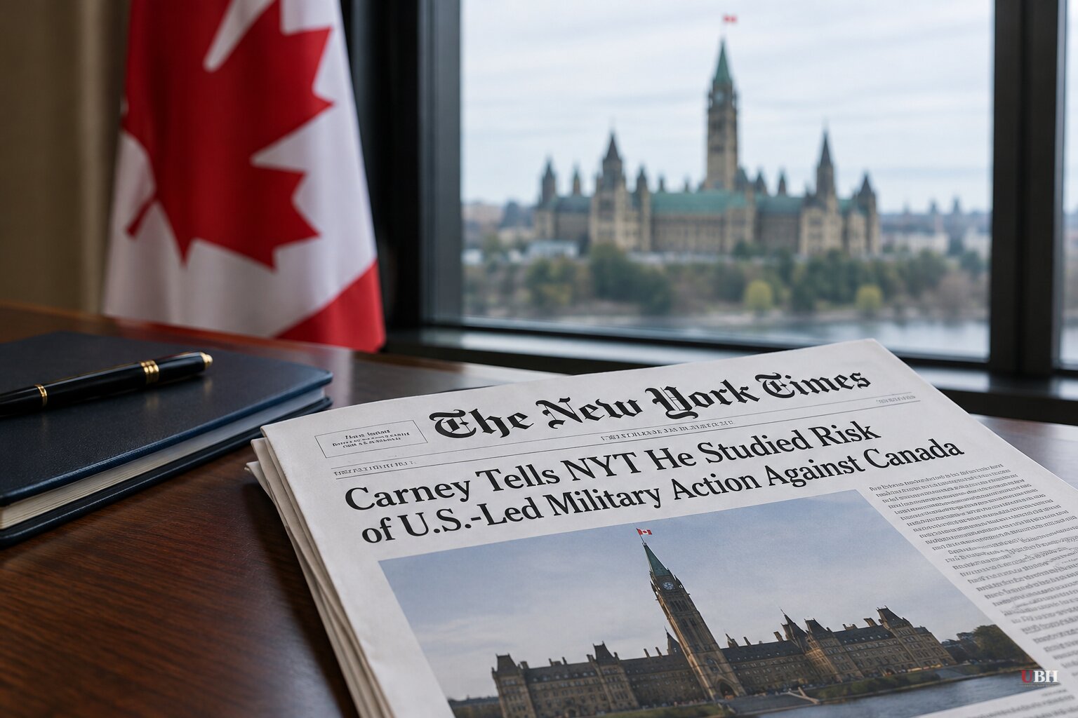 Carney Tells NYT He Studied Risk of U.S.-Led Military Action Against Canada
