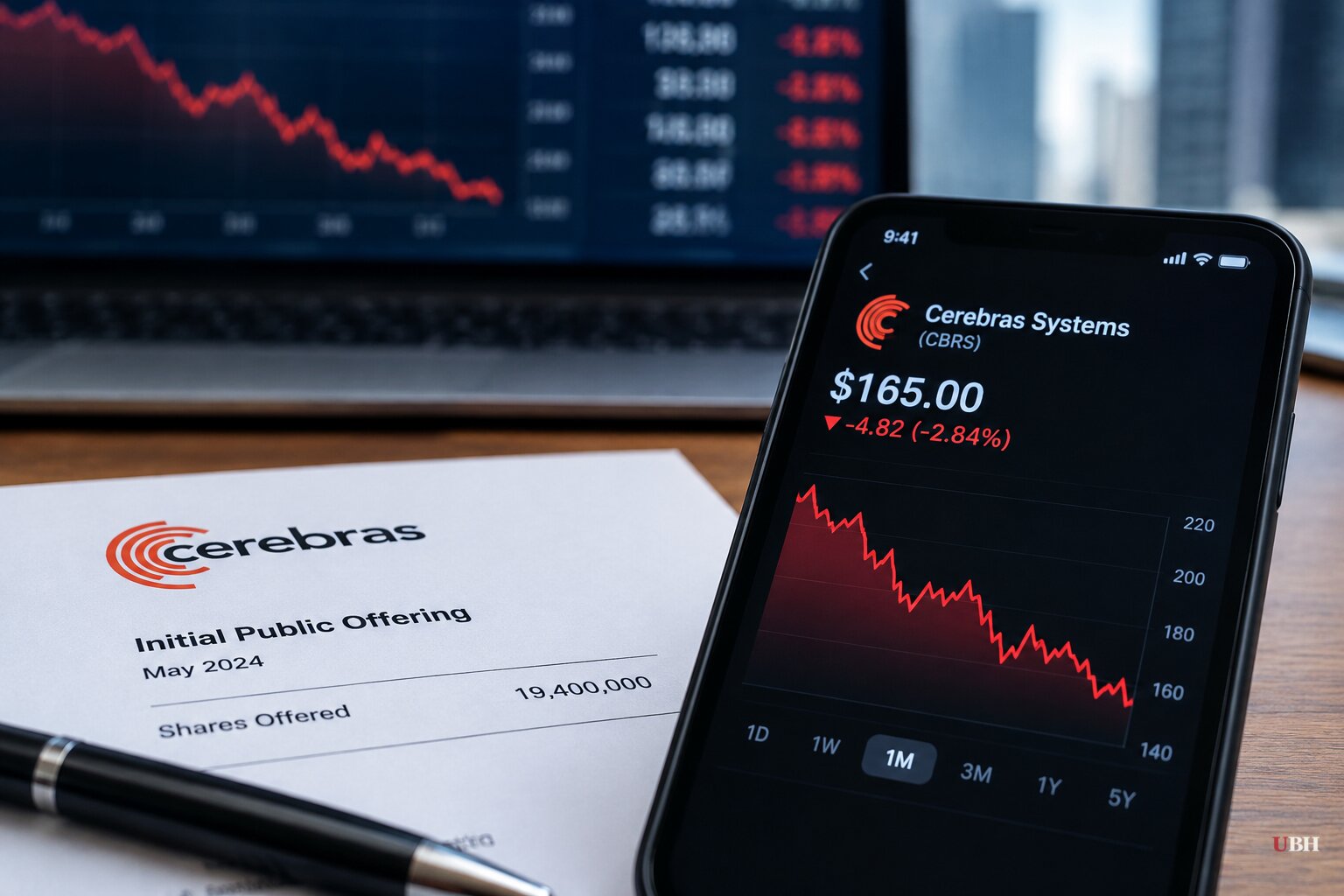 Cerebras Stock Sits Near $165, Below Its $185 IPO Price, After Lockup Expiry and a Disputed OpenAI Hardware Report