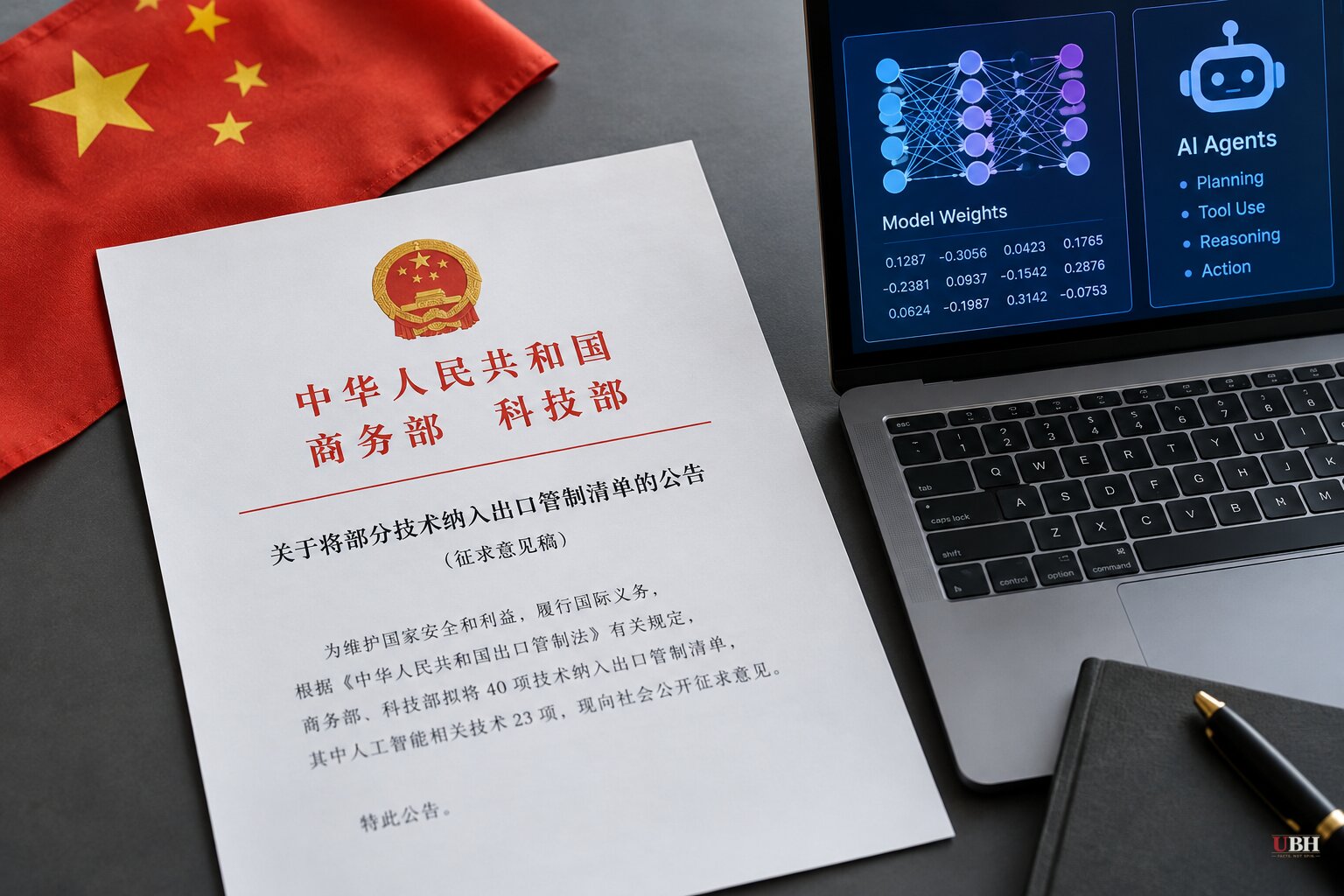 China Proposes Export Controls on 23 AI Technologies, Including Model Weights and Agents