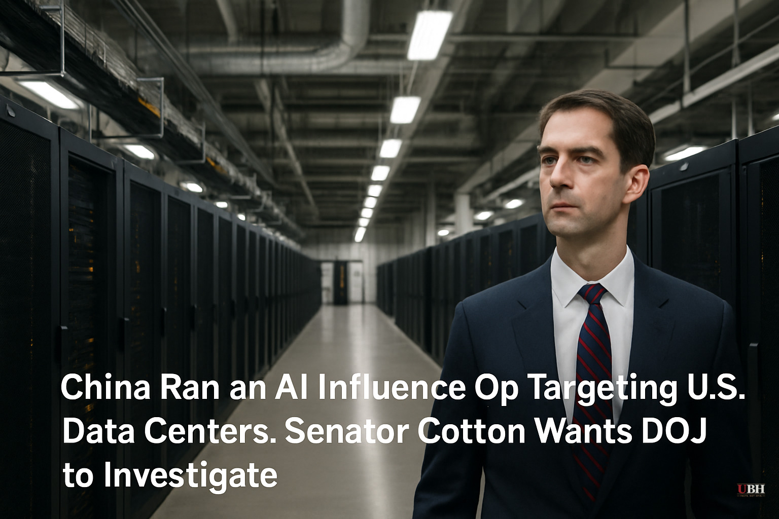 China Ran an AI Influence Op Targeting U.S. Data Centers. Senator Cotton Wants DOJ to Investigate.
