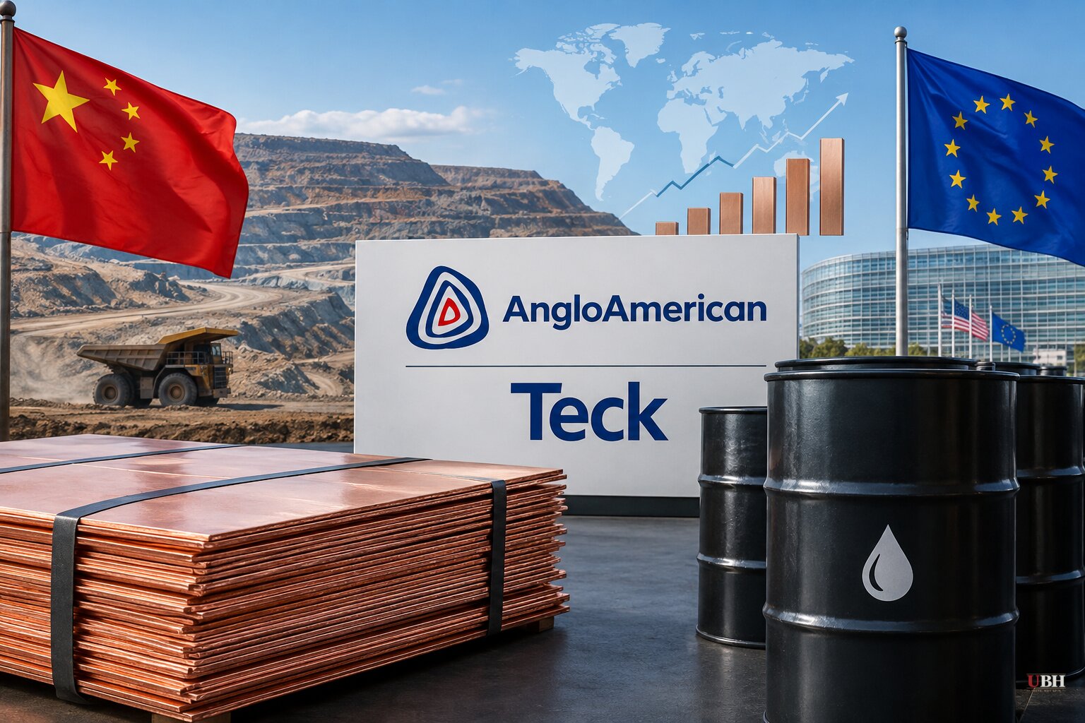 China Sets Copper Supply Terms for $54 Billion Anglo American-Teck Merger as US Presses Europe to Tap Oil Reserves