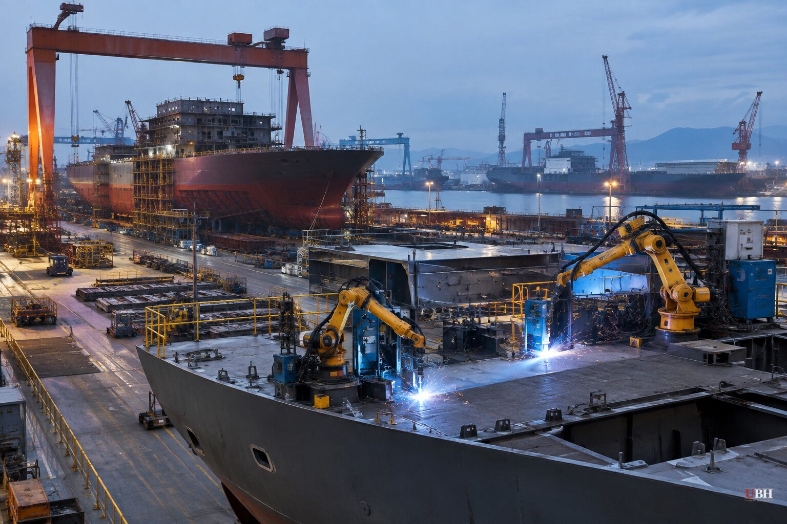 China Takes 63% of Global Ship Orders as Japan and South Korea Race to Robotic Shipyards, US Navy Eyes Buying Foreign-Built Warships