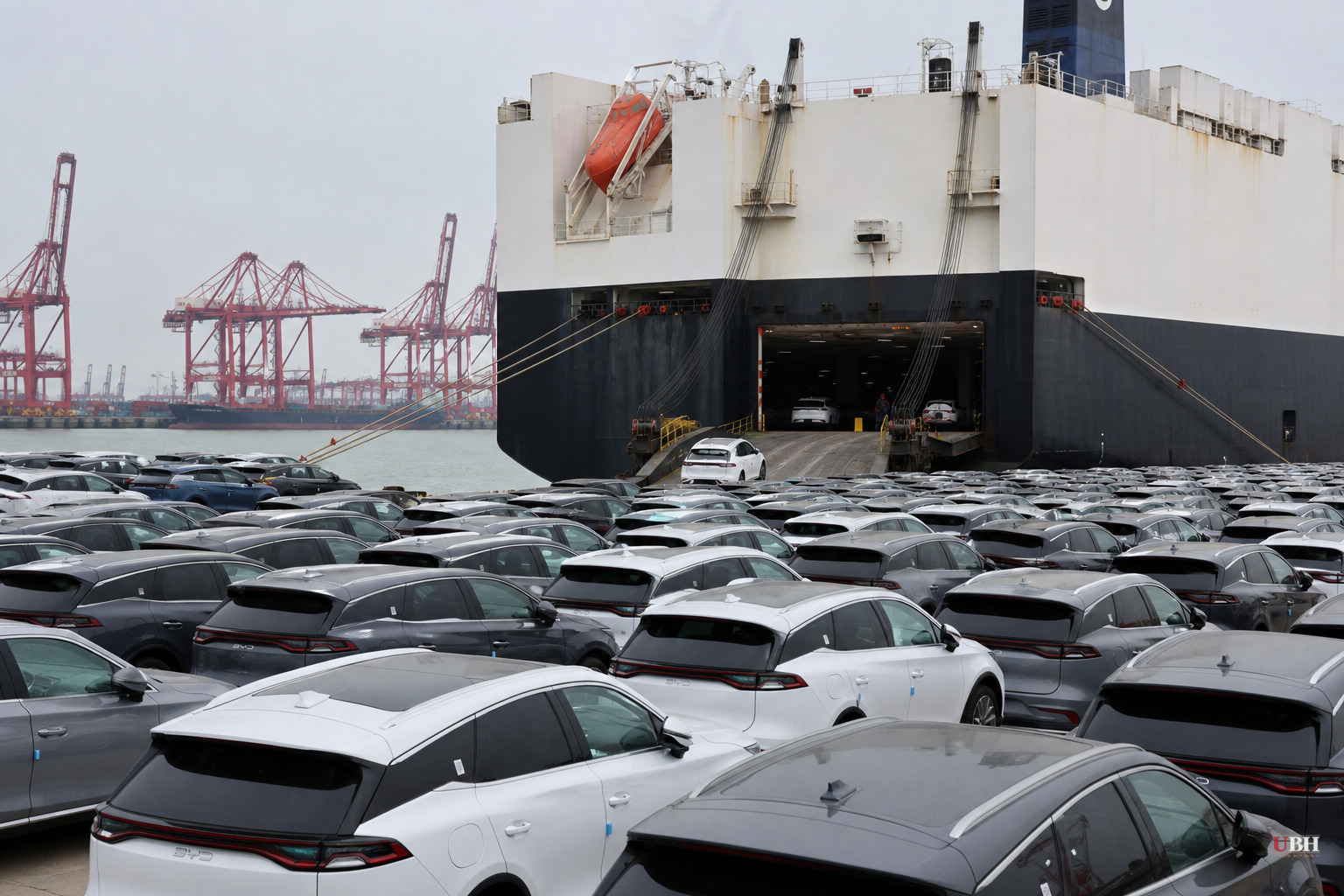 China's Car Exports Top One Million a Month as Cheap EVs Flood Europe