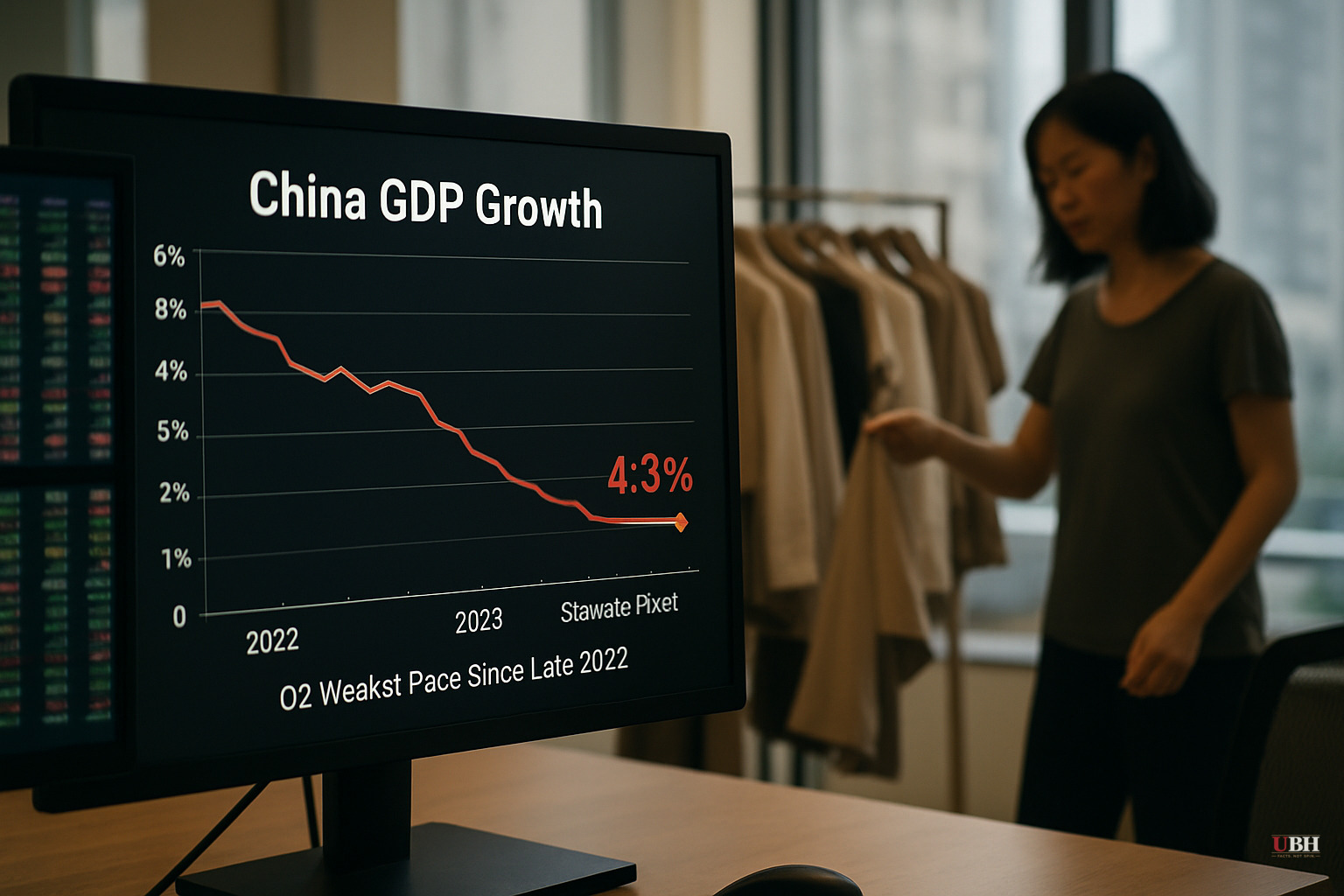 China's GDP Growth Slows to 4.3% in Q2, Weakest Pace Since Late 2022