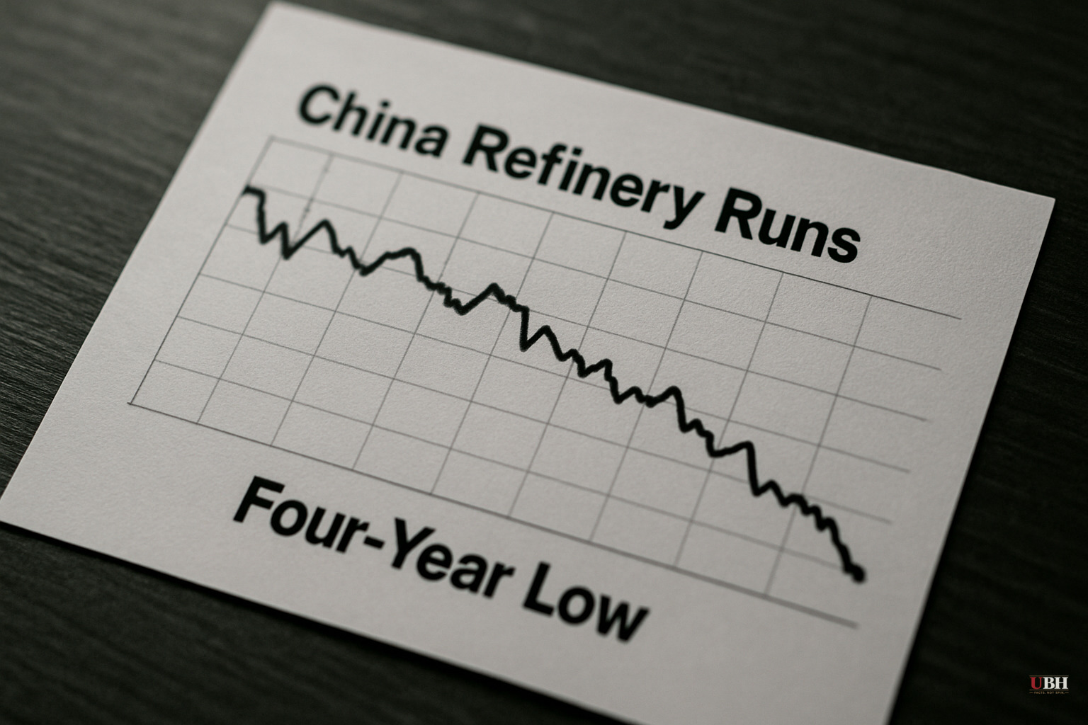 China's Refinery Runs Hit Four-Year Low and Crude Imports Collapse as Domestic Demand Deteriorates Further