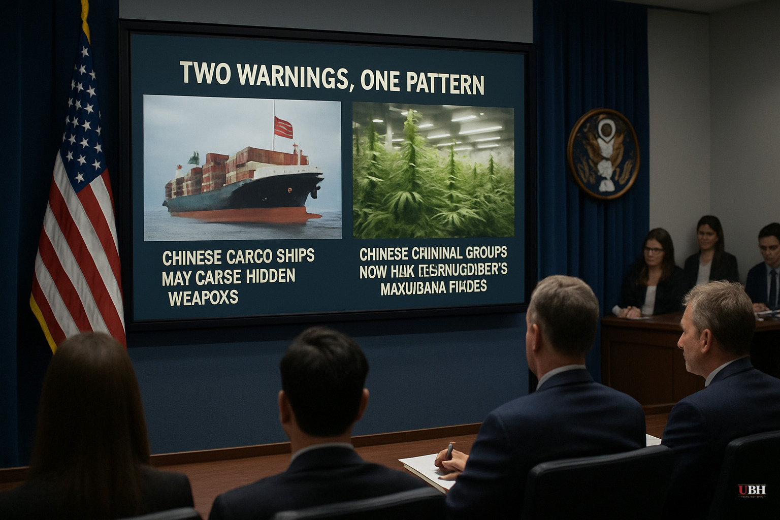 Chinese Cargo Ships May Carry Hidden Weapons, and Chinese Criminal Groups Now Run 80% of Oklahoma's Marijuana Farms. Two Warnings, One Pattern.