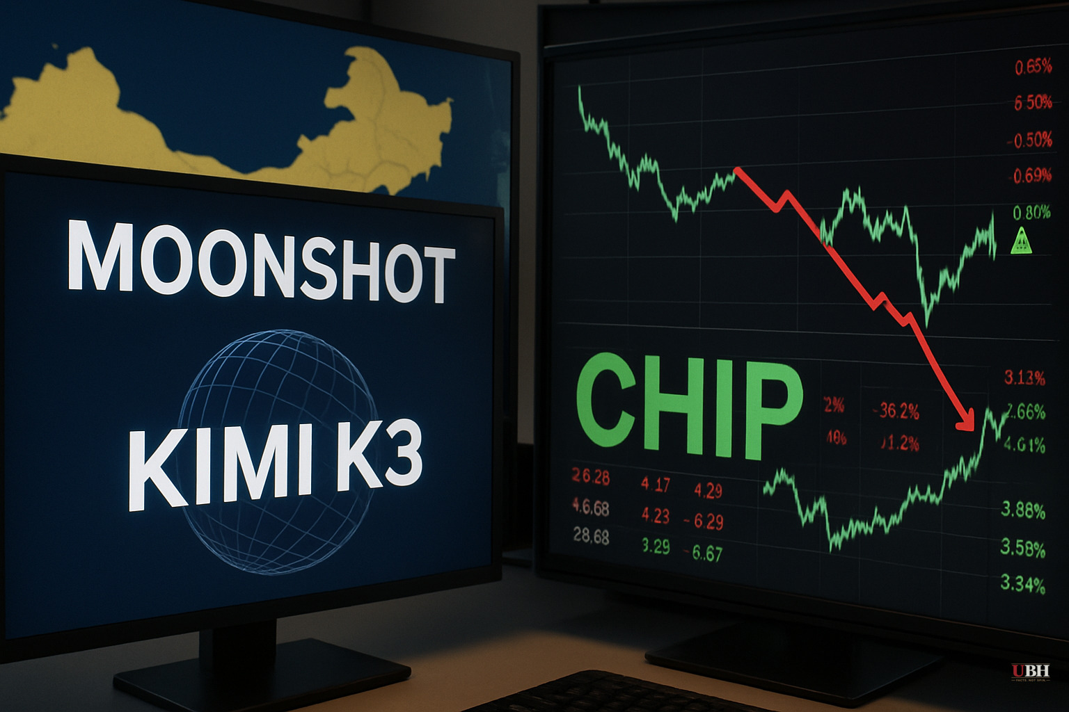 Chinese Startup Moonshot's Kimi K3 Model Triggers Chip Selloff, Then a Partial Bounce-Back
