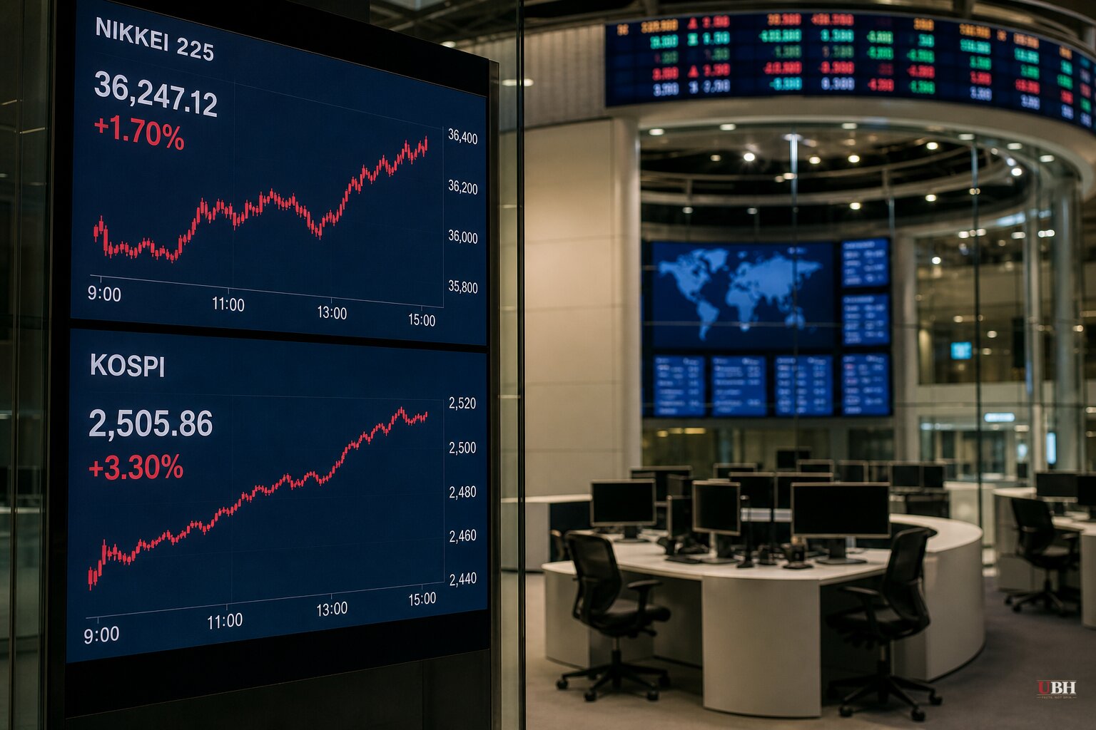 Chipmaker Stocks Drive Tokyo and Seoul Higher as Oil Rises on U.S.-Iran War Escalation