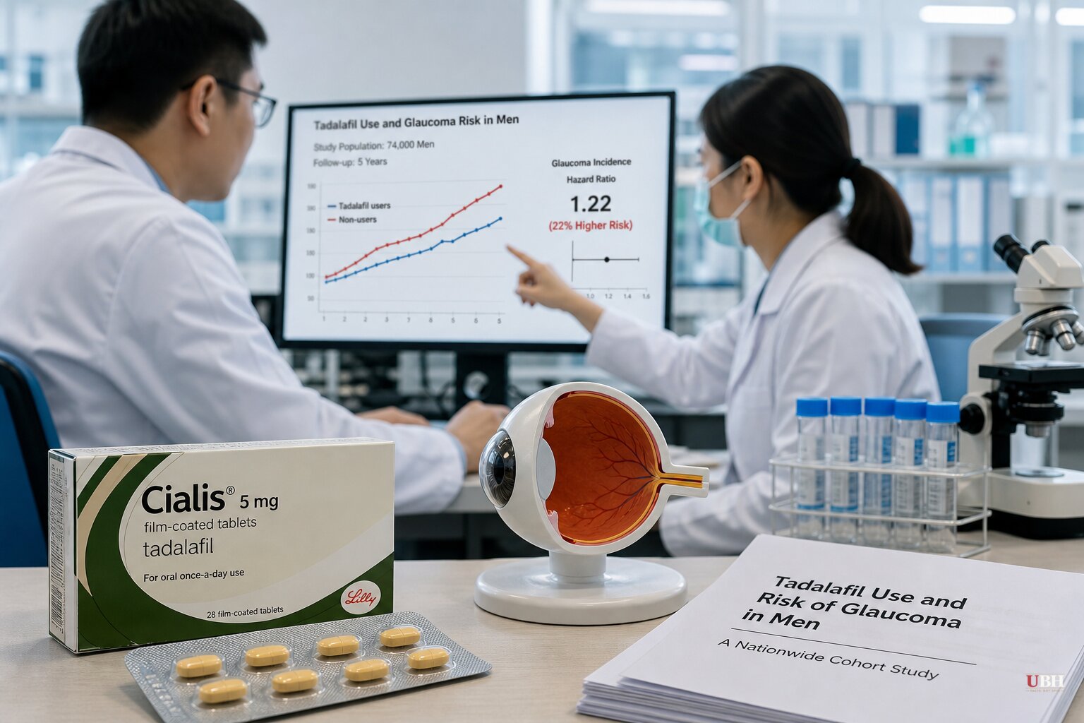 Cialis Linked to 22% Higher Glaucoma Risk in Study of 74,000 Men, Researchers Say Link Is Not Yet Proven