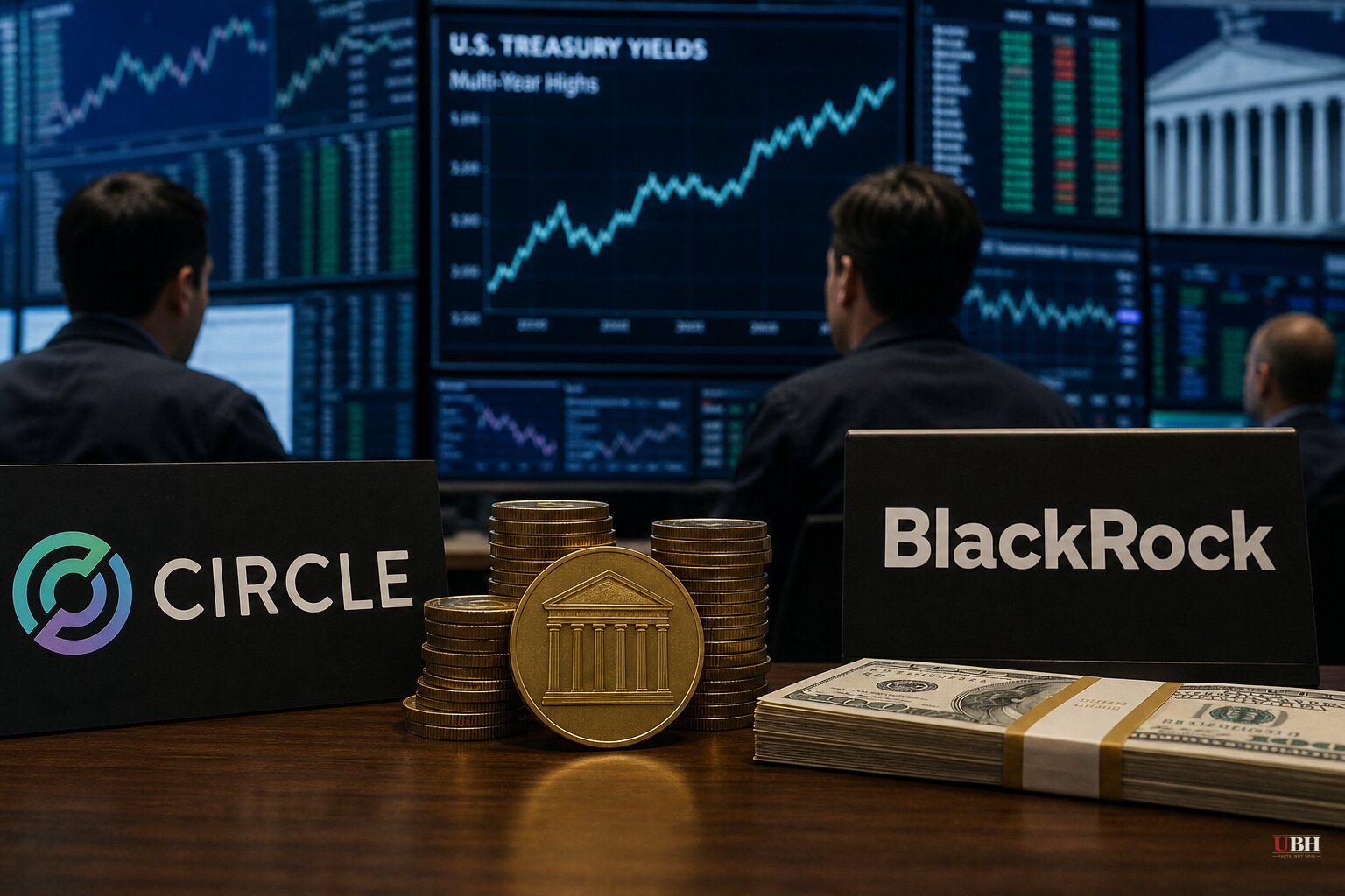 Circle's USYC Overtakes BlackRock's BUIDL in Tokenized Treasury Race as Bond Yields Hit Multi-Year Highs