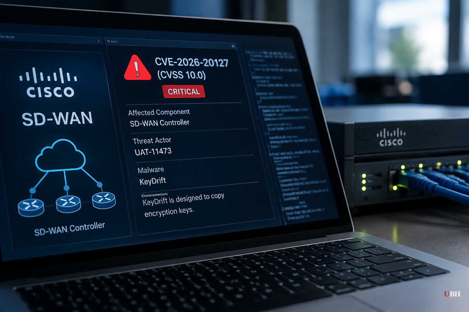 Cisco Talos: Hackers Used Maximum-Severity SD-WAN Flaw to Plant KeyDrift Malware Built to Copy Encryption Keys