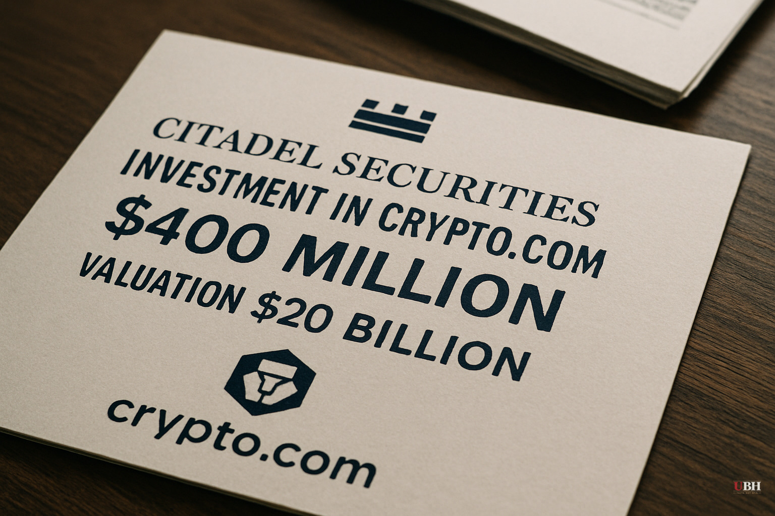Citadel Securities Pours $400 Million Into Crypto.com, Setting $20 Billion Valuation