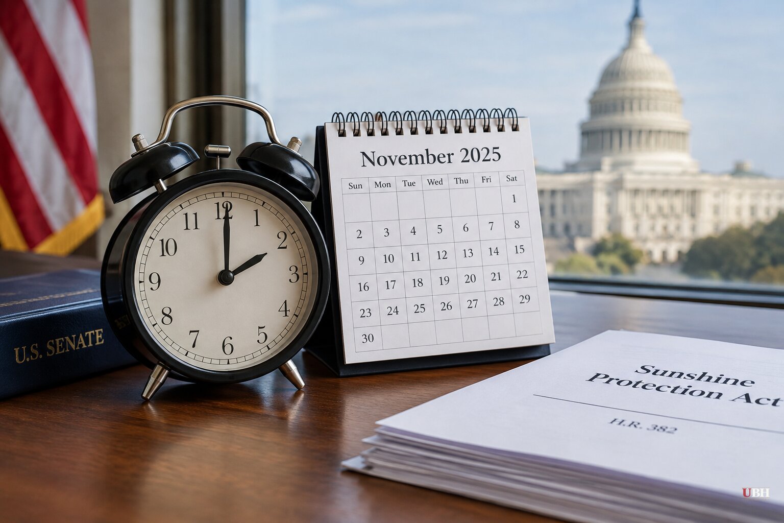 Clocks Fall Back at 2 a.m. Sunday as Senate Sits on House-Passed Permanent Daylight Saving Bill