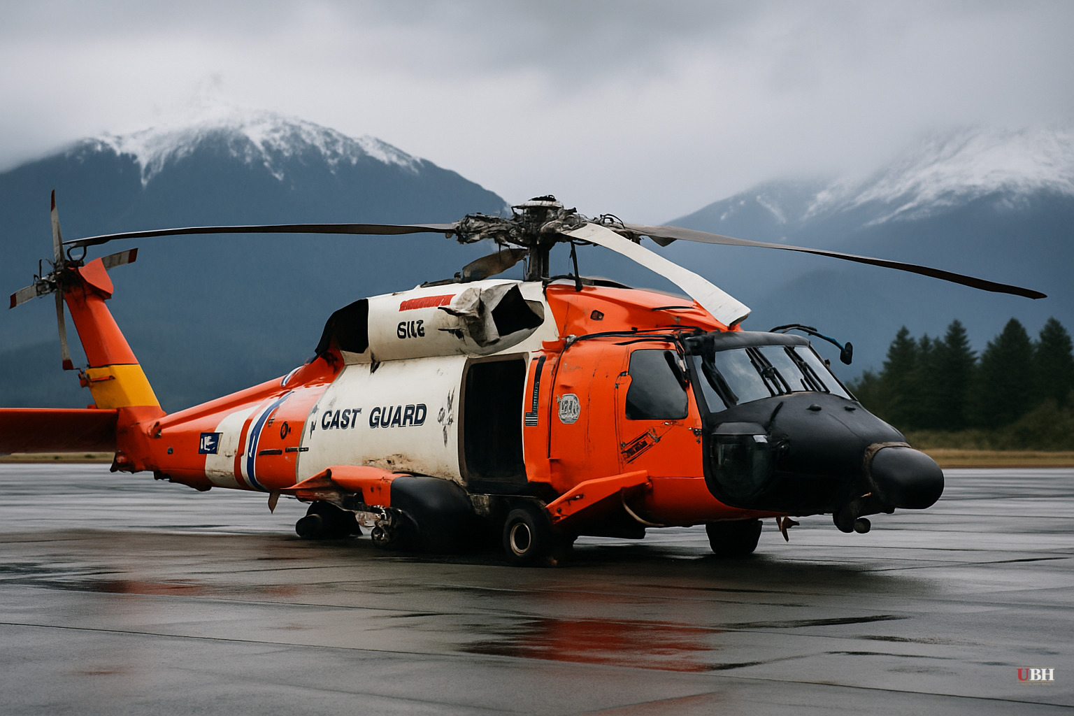 Coast Guard MH-60 Jayhawk Crashes Near Sitka, Alaska During Training Flight. Four Crew Injured, None Killed.