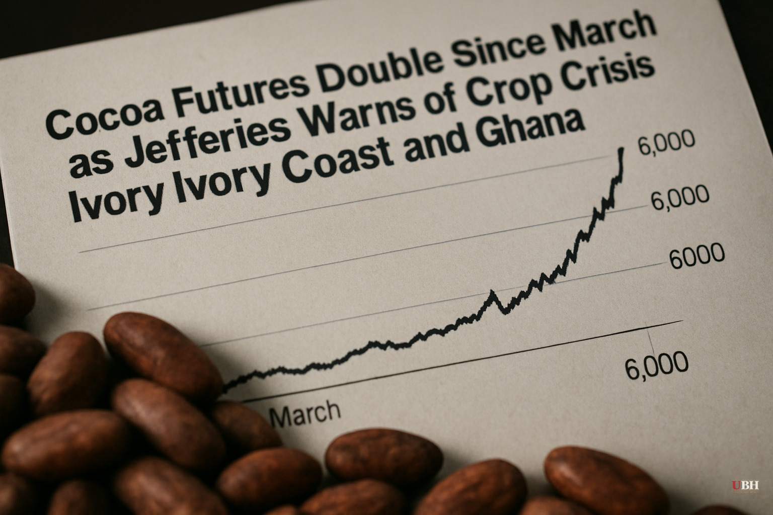 Cocoa Futures Double Since March as Jefferies Warns of Crop Crisis in Ivory Coast and Ghana