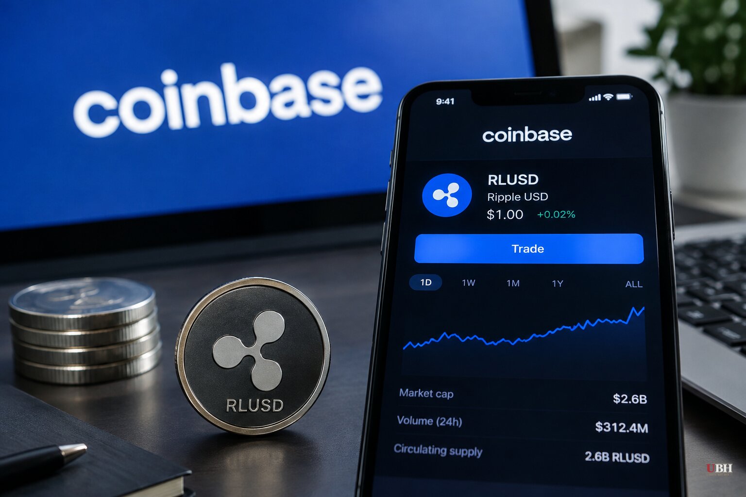 Coinbase Lists Ripple's RLUSD Stablecoin for Retail and Institutional Customers on Three Blockchains