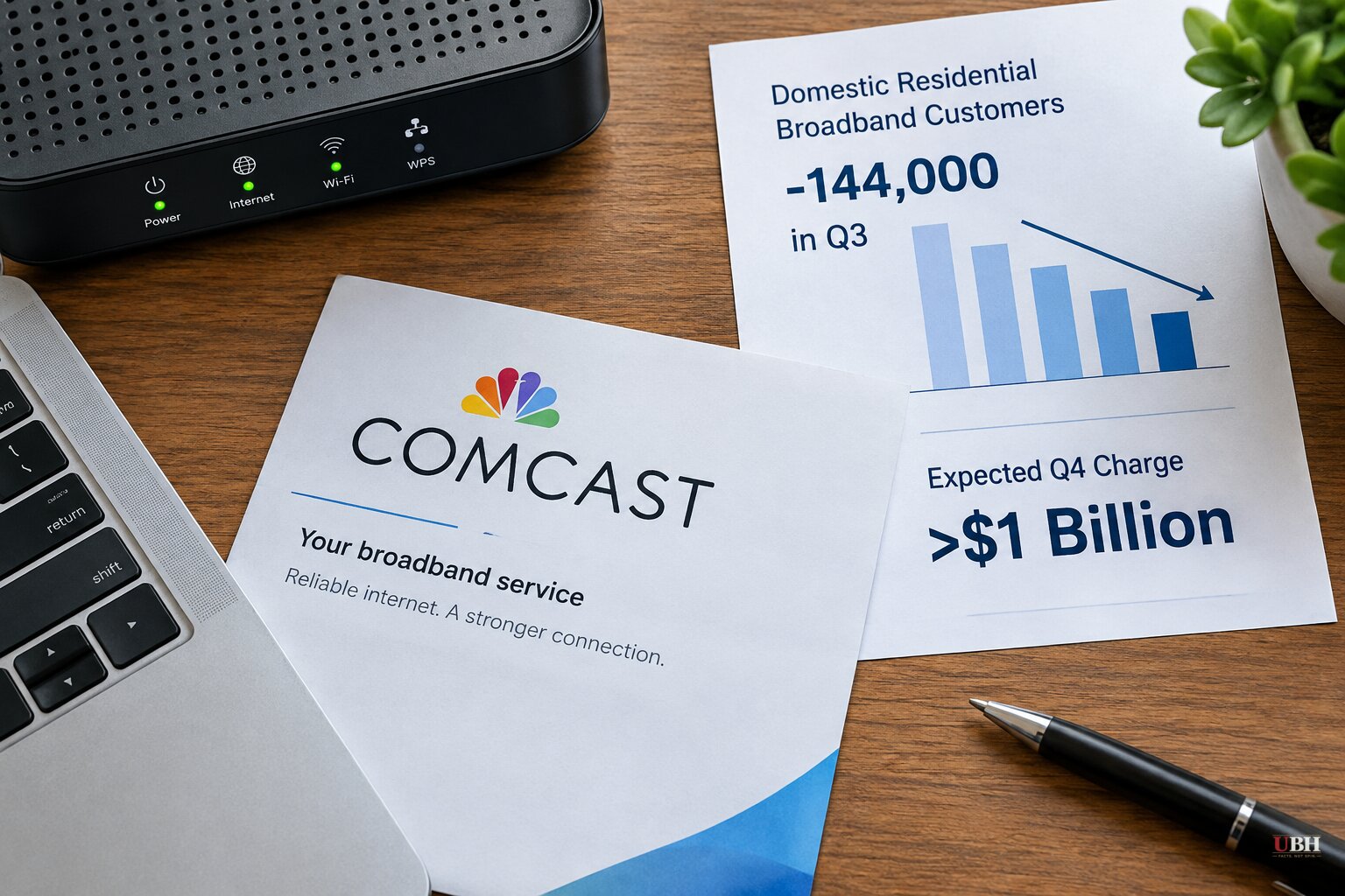 Comcast Flags $1 Billion-Plus Charge as Broadband Losses Hit 144,000 and Cable Job Cuts Are Reported