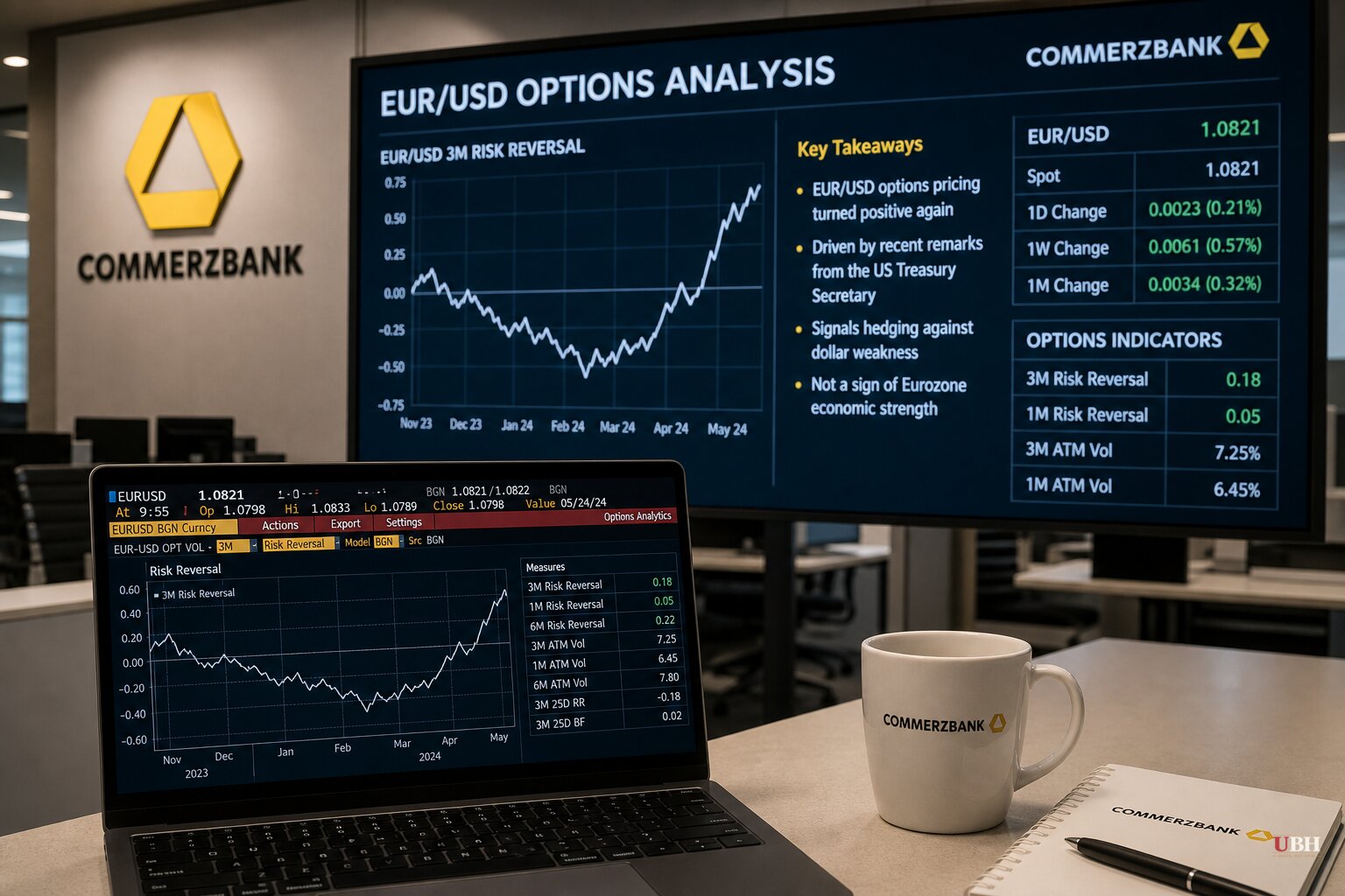 Commerzbank: Euro Options Signal Traders Are Hedging Against a Weaker Dollar, Not Betting on Eurozone Strength