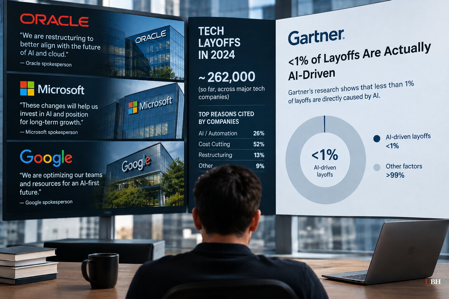 Companies Blame AI for Layoffs. Gartner's Own Data Says Under 1% Actually Are.