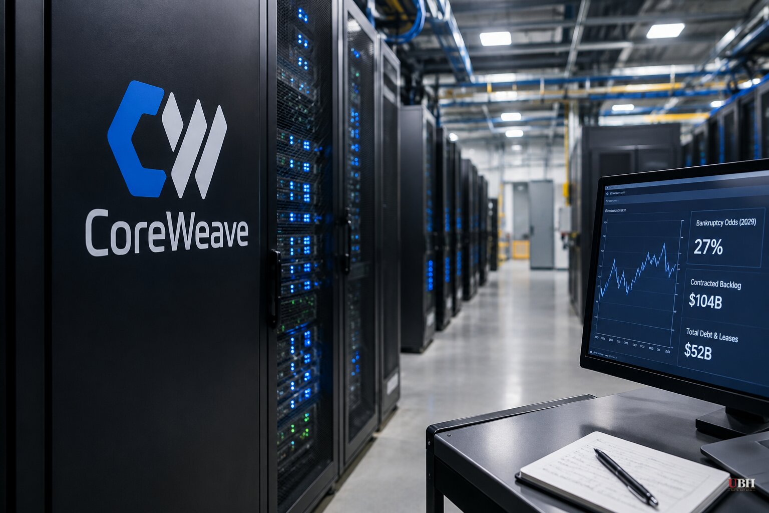 CoreWeave's Debt and Leases Reach About $52 Billion as a Thin Prediction Market Prices 27% Odds of Bankruptcy by 2029