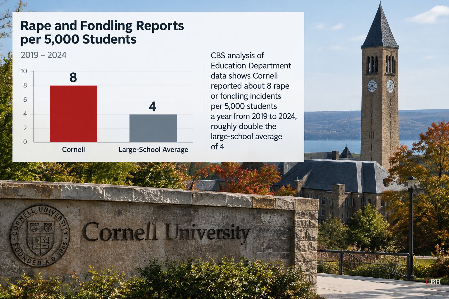 Cornell Logged Rape and Fondling Reports at Twice the Rate of Large Schools, CBS Analysis of Federal Data Finds