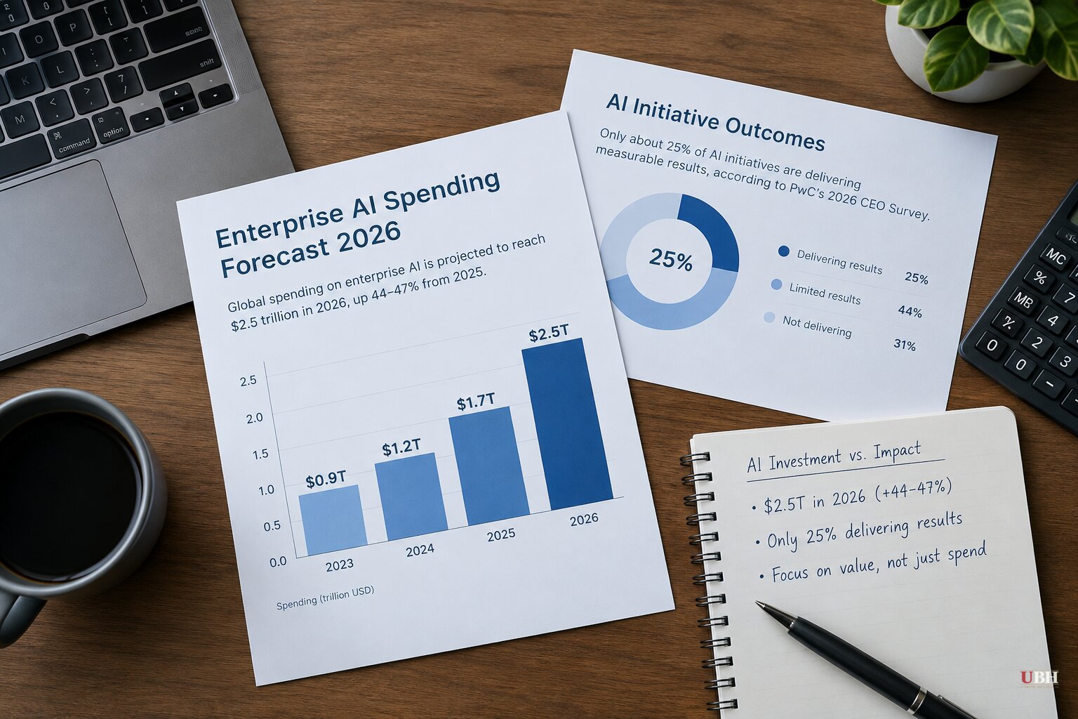 Corporate America to Spend $2.5 Trillion on AI in 2026 While Most Firms Can't Prove It Works