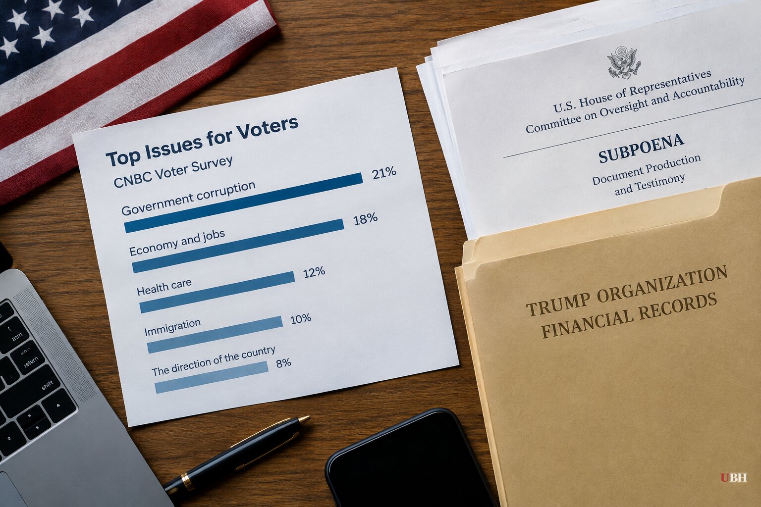 Corruption Tops CNBC Voter Survey Days Before Nov. 3 Midterms as Democrats Press for Trump Finance Records