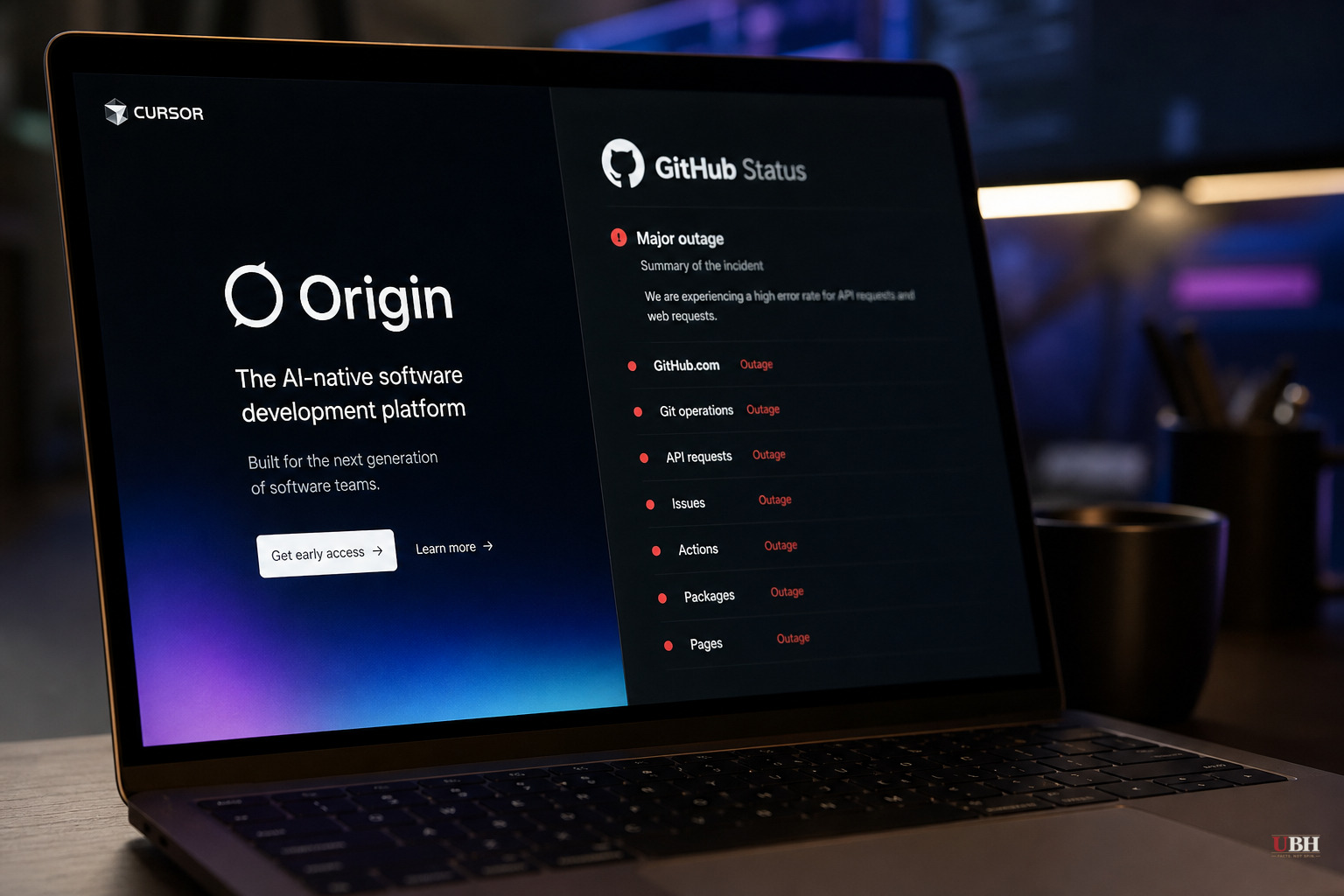 Cursor Launches GitHub Rival Origin Hours Before GitHub Suffers Six-Hour Outage
