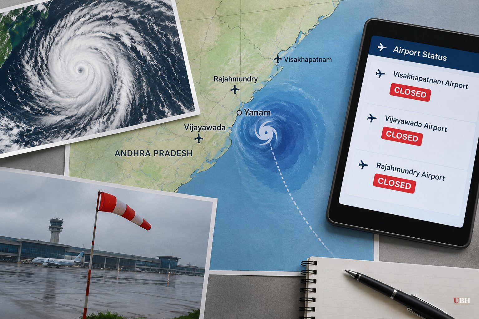 Cyclone Arnab Begins Landfall Near Yanam as Three Andhra Airports Shut Down