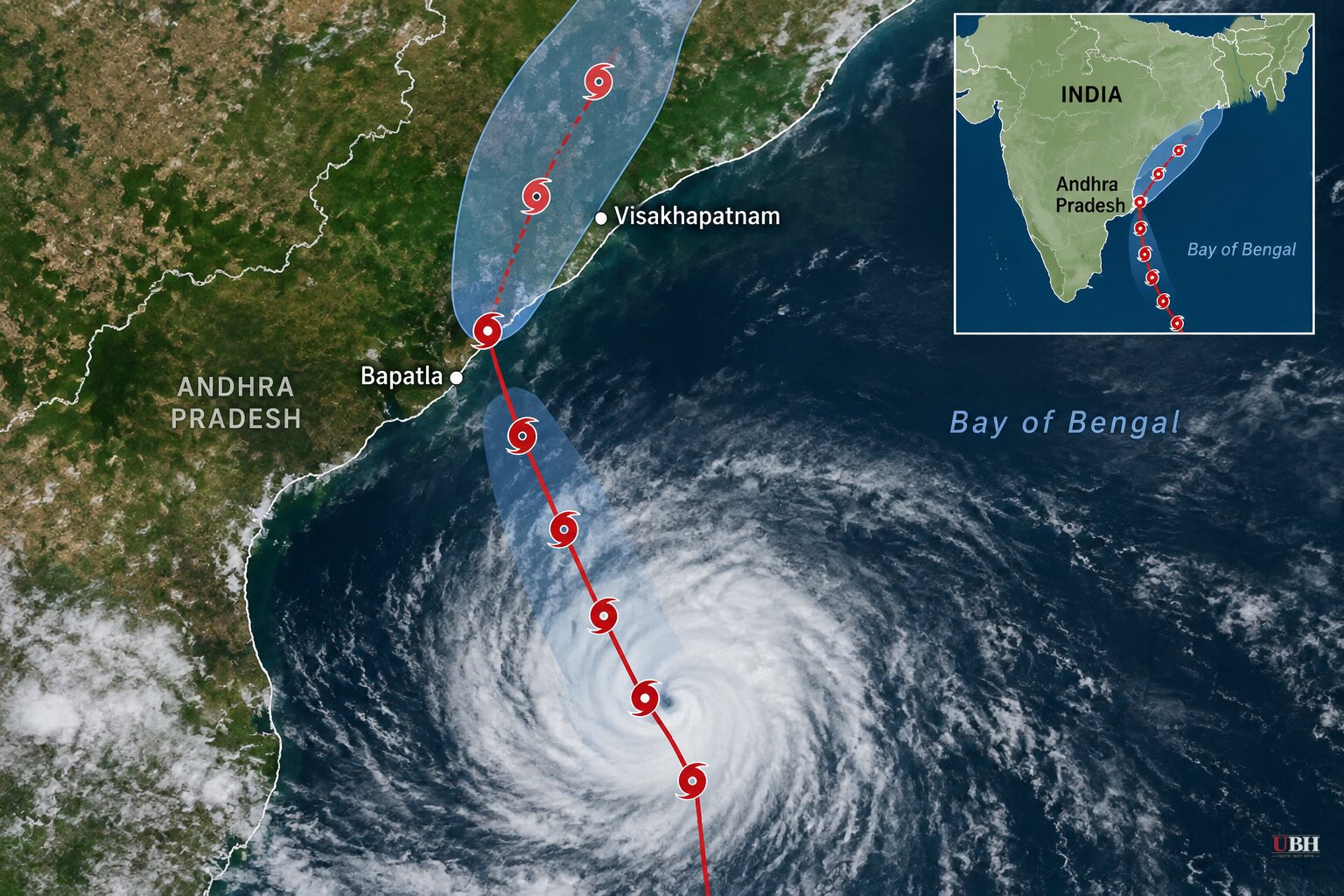 Cyclone Arnab Forecast to Hit Andhra Pradesh Coast Wednesday as 570,000 Are Identified as Vulnerable