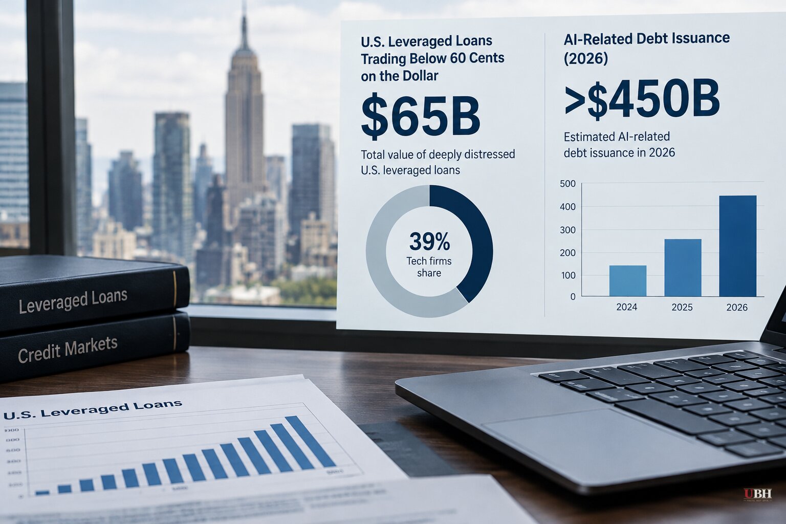 Deeply Distressed U.S. Loans Hit $65 Billion, Highest Since March 2020, as AI Borrowing Estimates Top $450 Billion