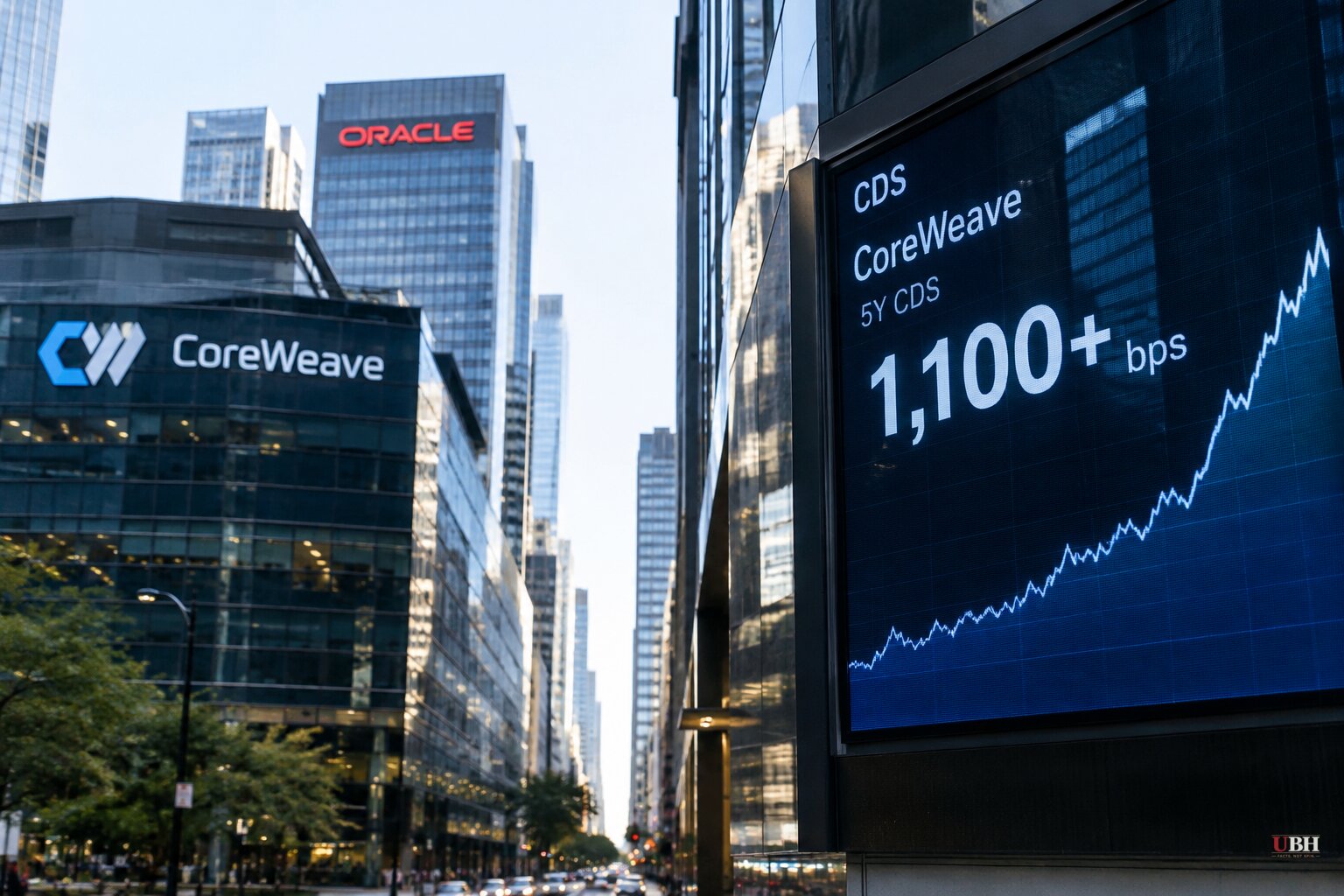 Default Insurance on CoreWeave and Oracle Debt Hits Record Highs as CoreWeave CDS Tops 1,100 Basis Points